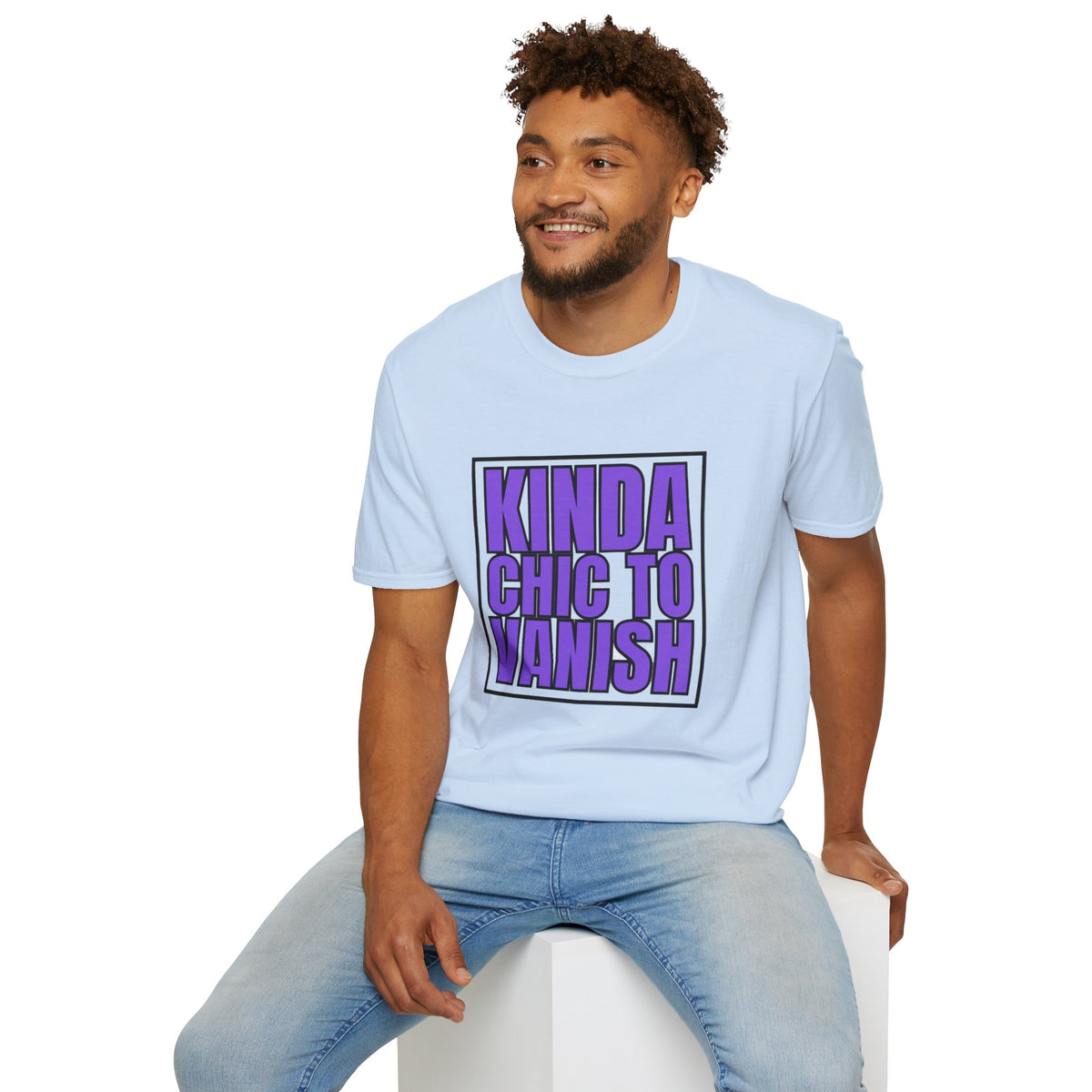 Kinda Chic to Vanish T-Shirt — Bold Purple Graphic Tee - Trending Now - August 2026
