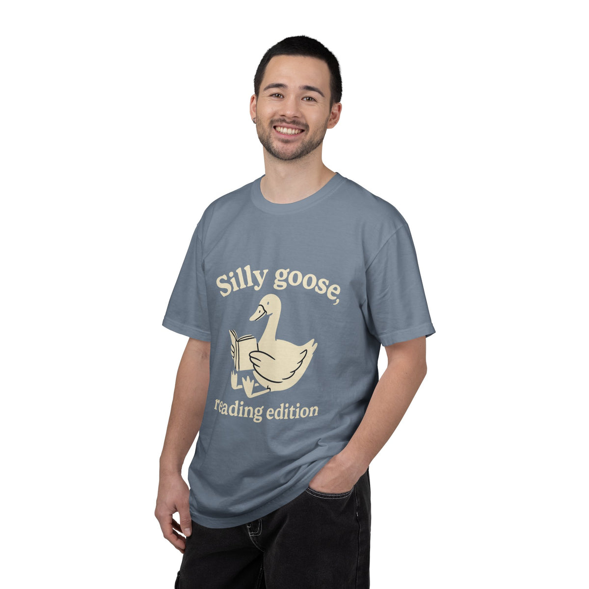 Silly Goose Reading Edition Tee - Cute Book Lover Animal Graphic T-Shirt - Trending Now - October 2026