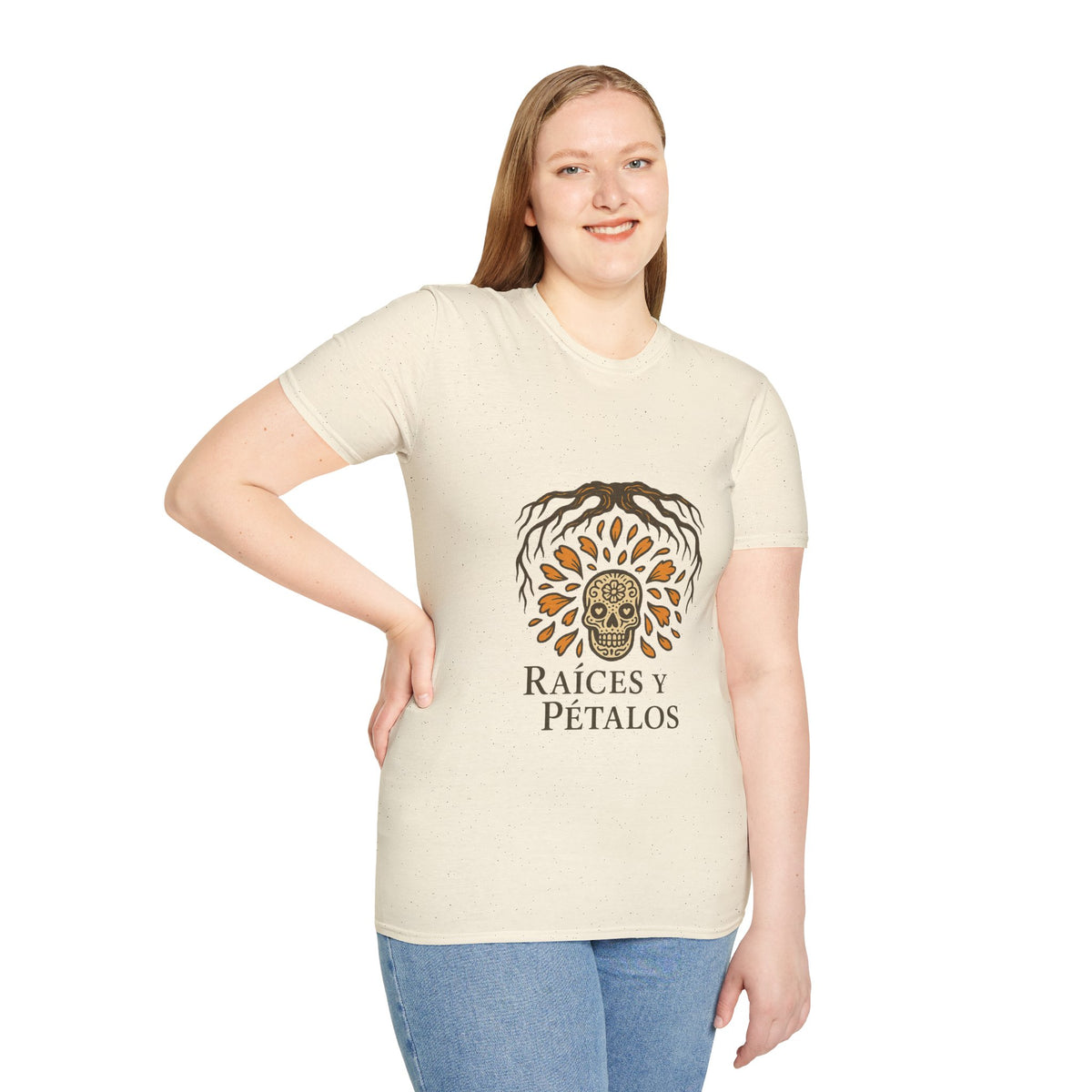 Raíces y Pétalos T-Shirt — Botanical Logo Tee - Trending Now - October 2026