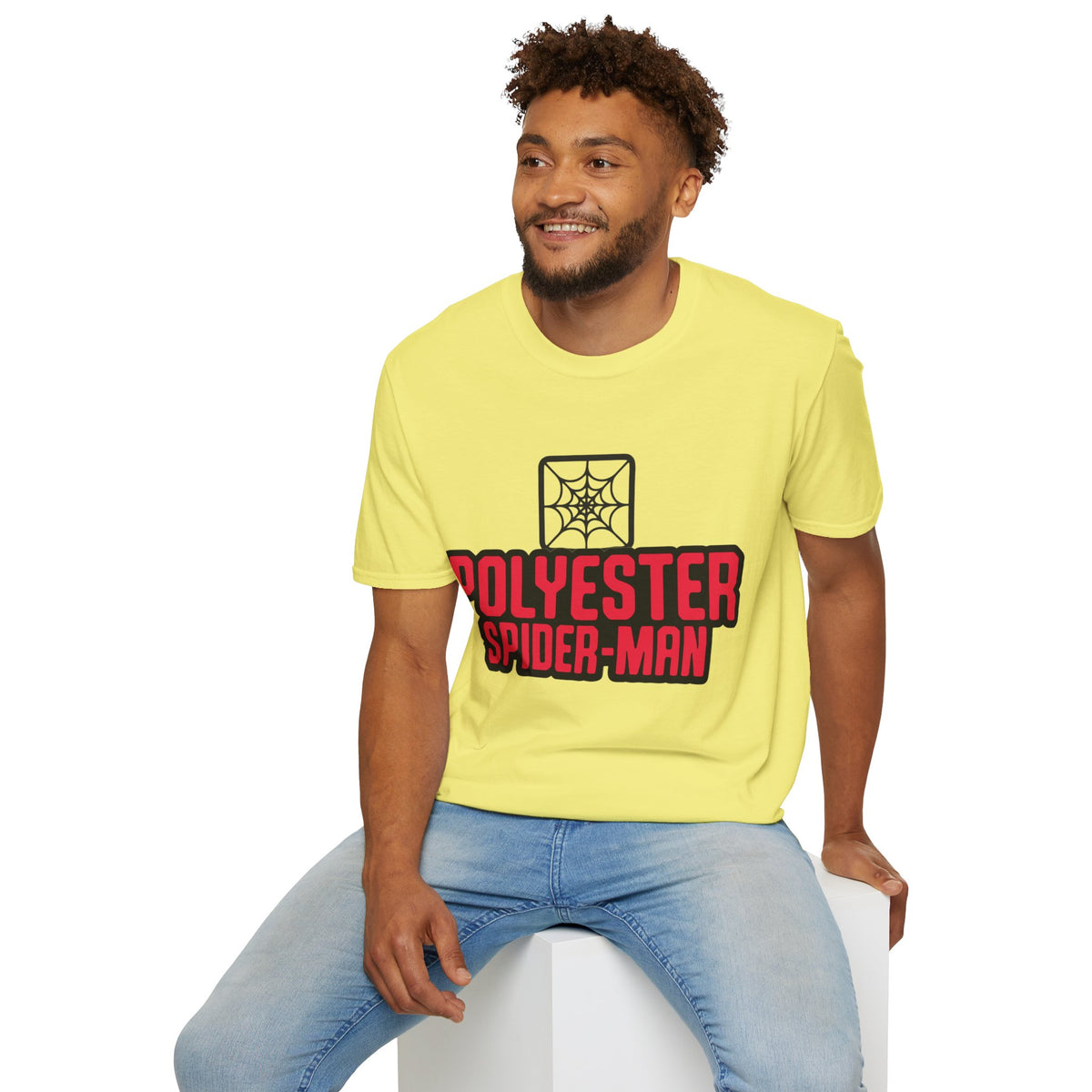 Spider-Man Polyester Graphic Tee — Bold Retro Logo Spiderweb T-Shirt - Trending Now - August 2026