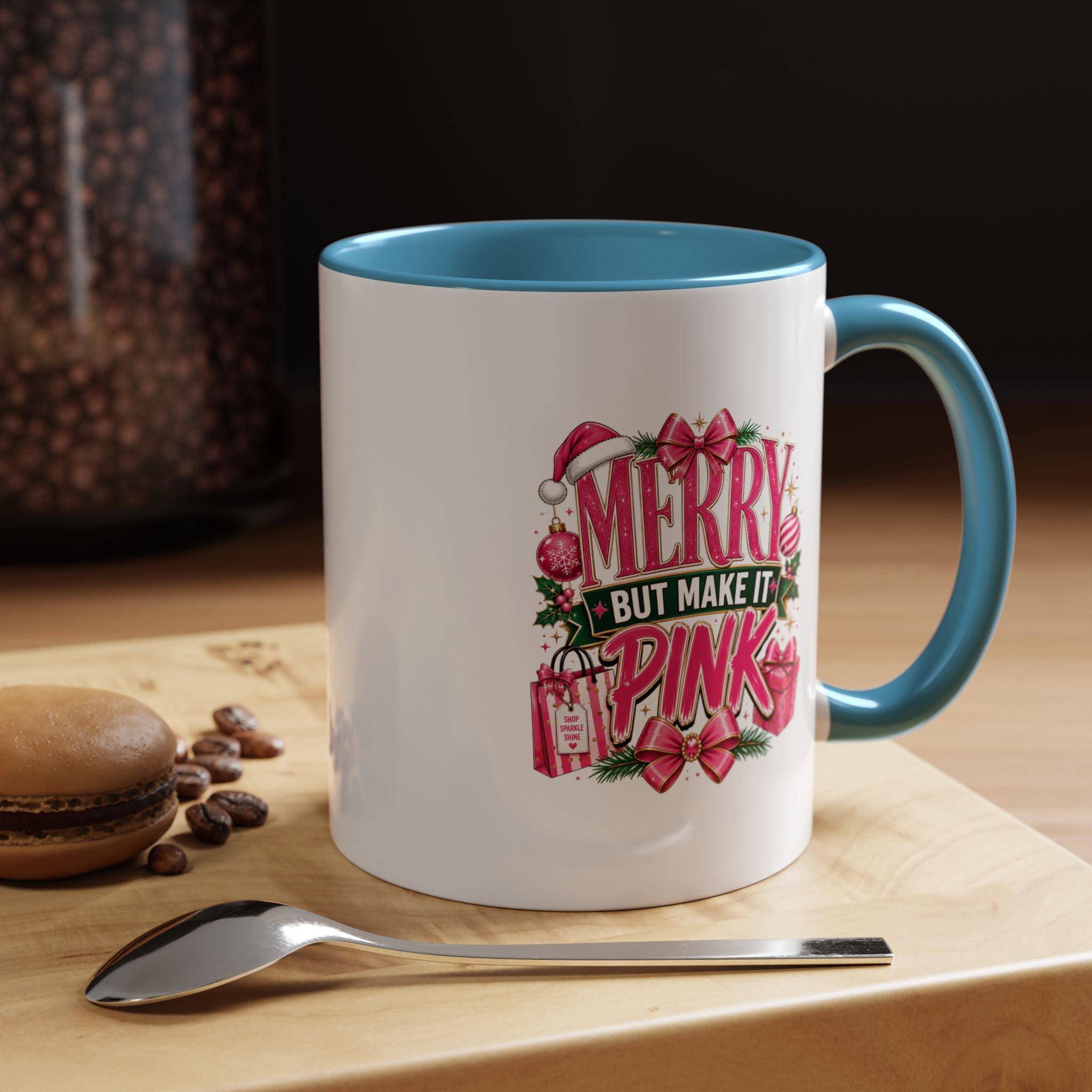 Accent Coffee Mug Merry Pink