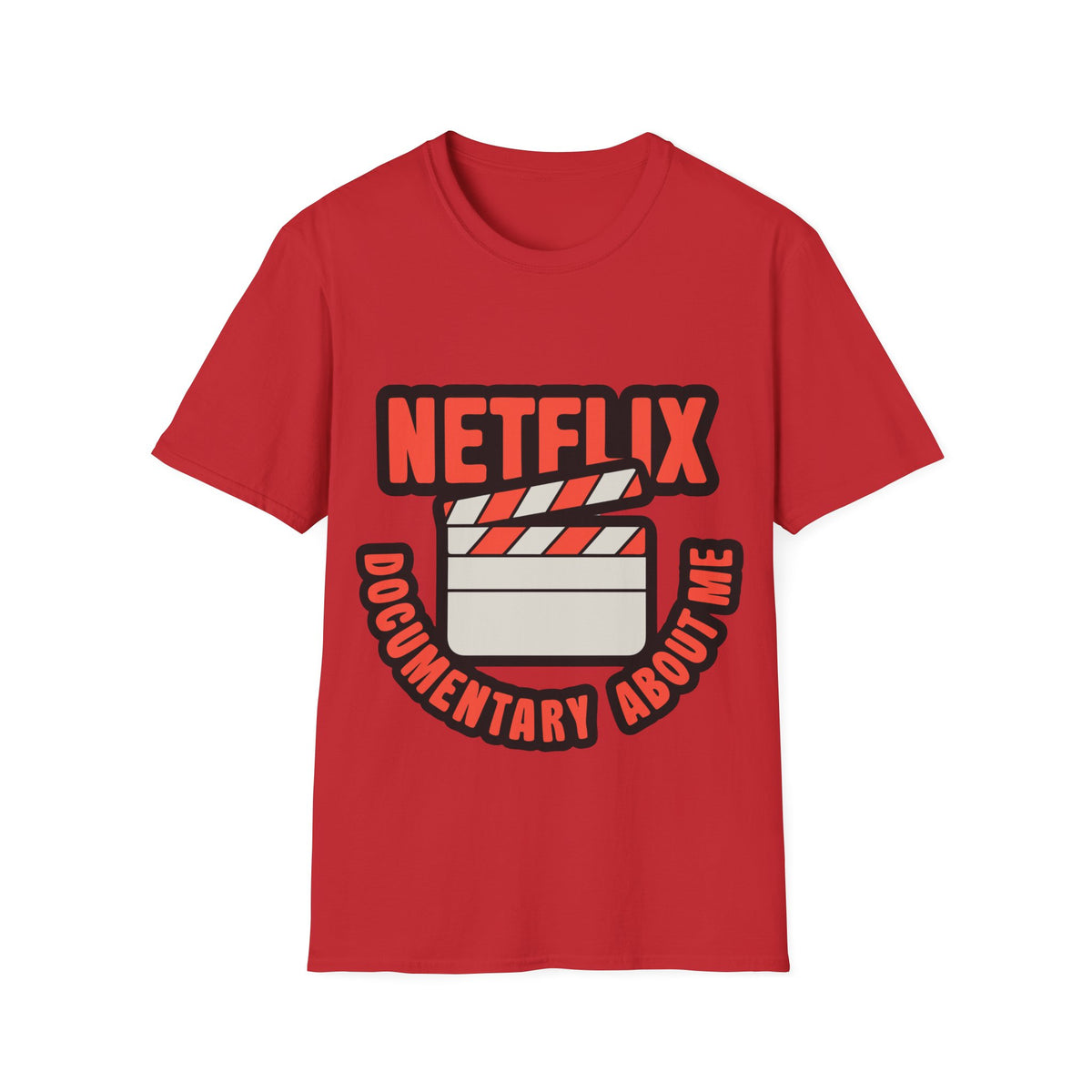 Netflix Documentary About Me Red Bubble Font T-Shirt - Y2K Pop Culture Graphic Tee - Trending Now - September 2026