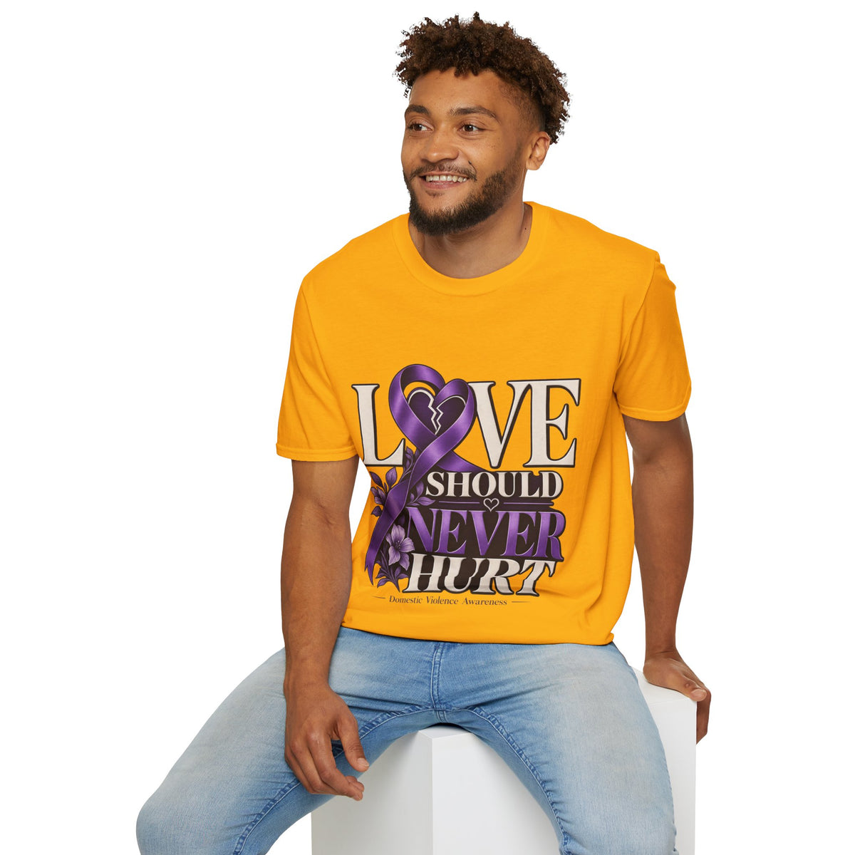Love Should Never Hurt Domestic Violence Awareness T-Shirt