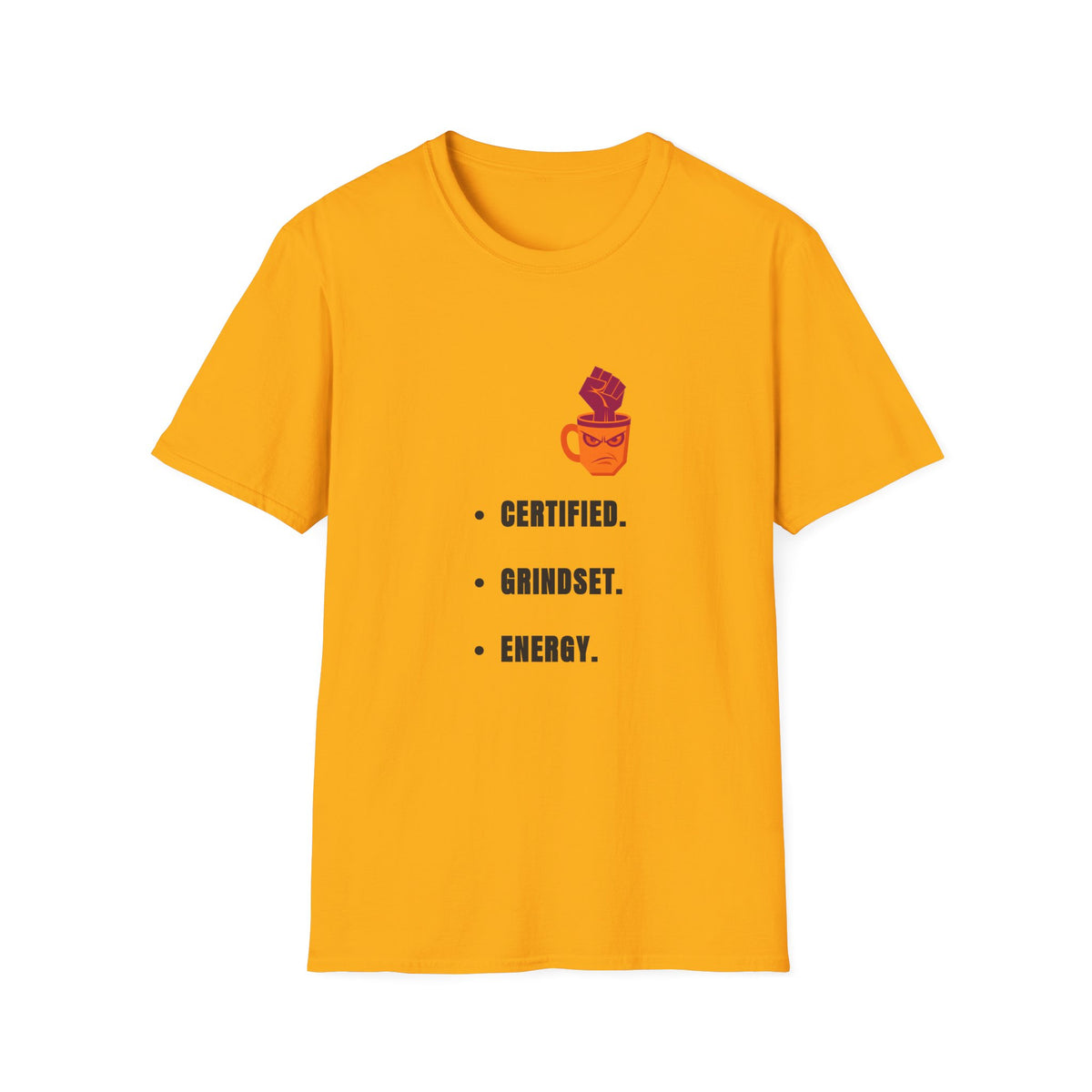 Certified Mindset Tee — "Certified. Mindset. Energy." Motivational Graphic T-Shirt - Trending Now - September 2026