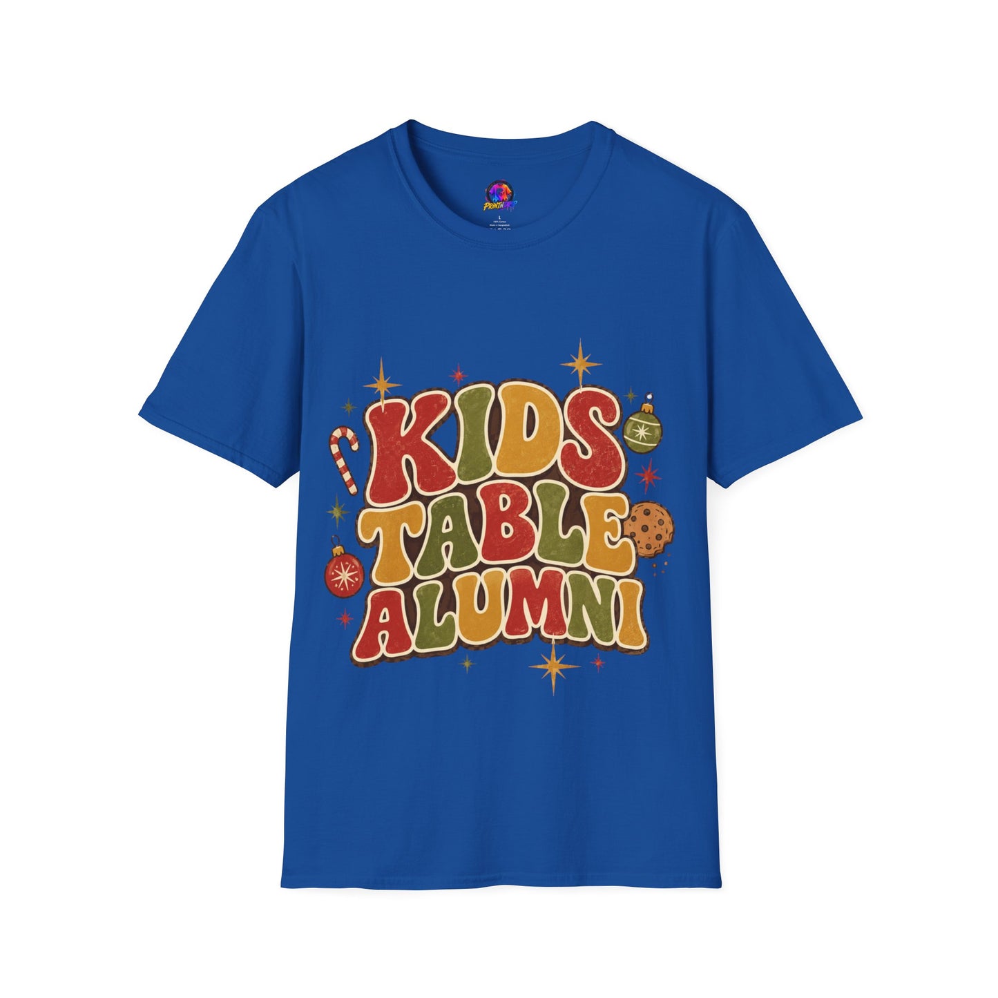 Kids Table Alumni T-Shirt — Retro Holiday Family Dinner Tee