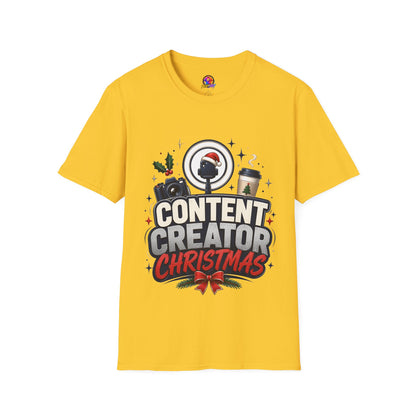 Content Creator Christmas T-Shirt
