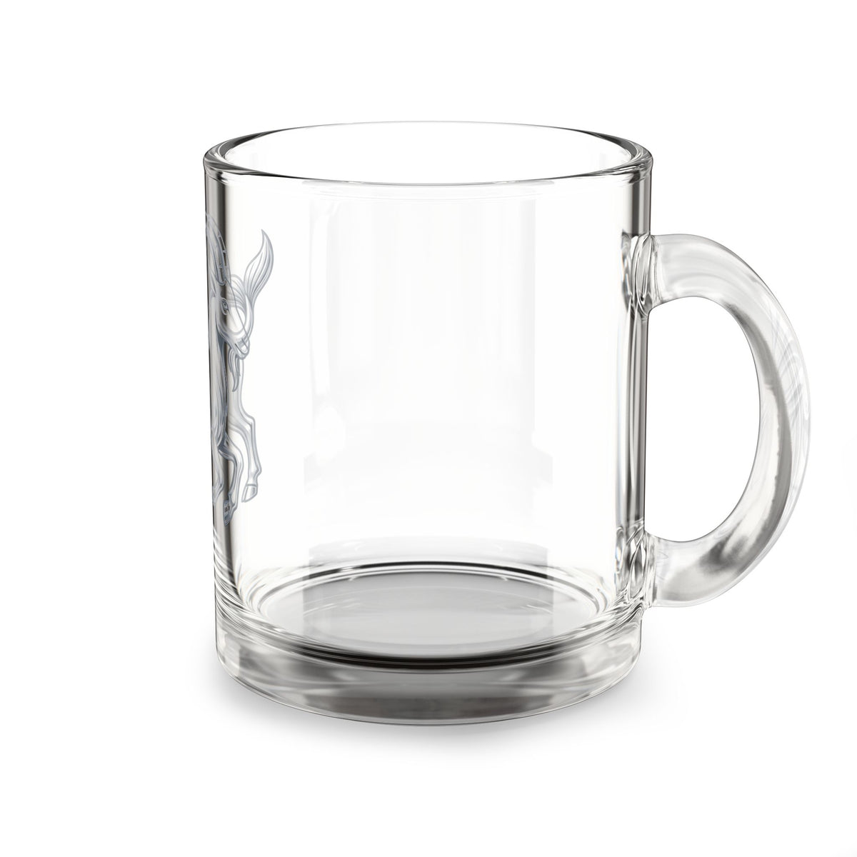 Capricorn Glass Mug — 10oz Zodiac Goat Coffee Cup