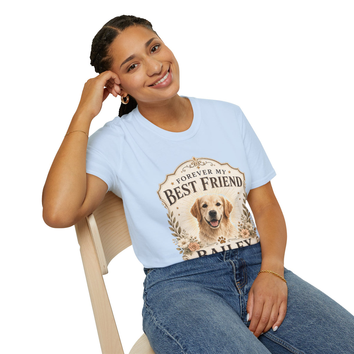 Forever My Best Friend Dog T-Shirt — Personalized Pet Tribute Tee