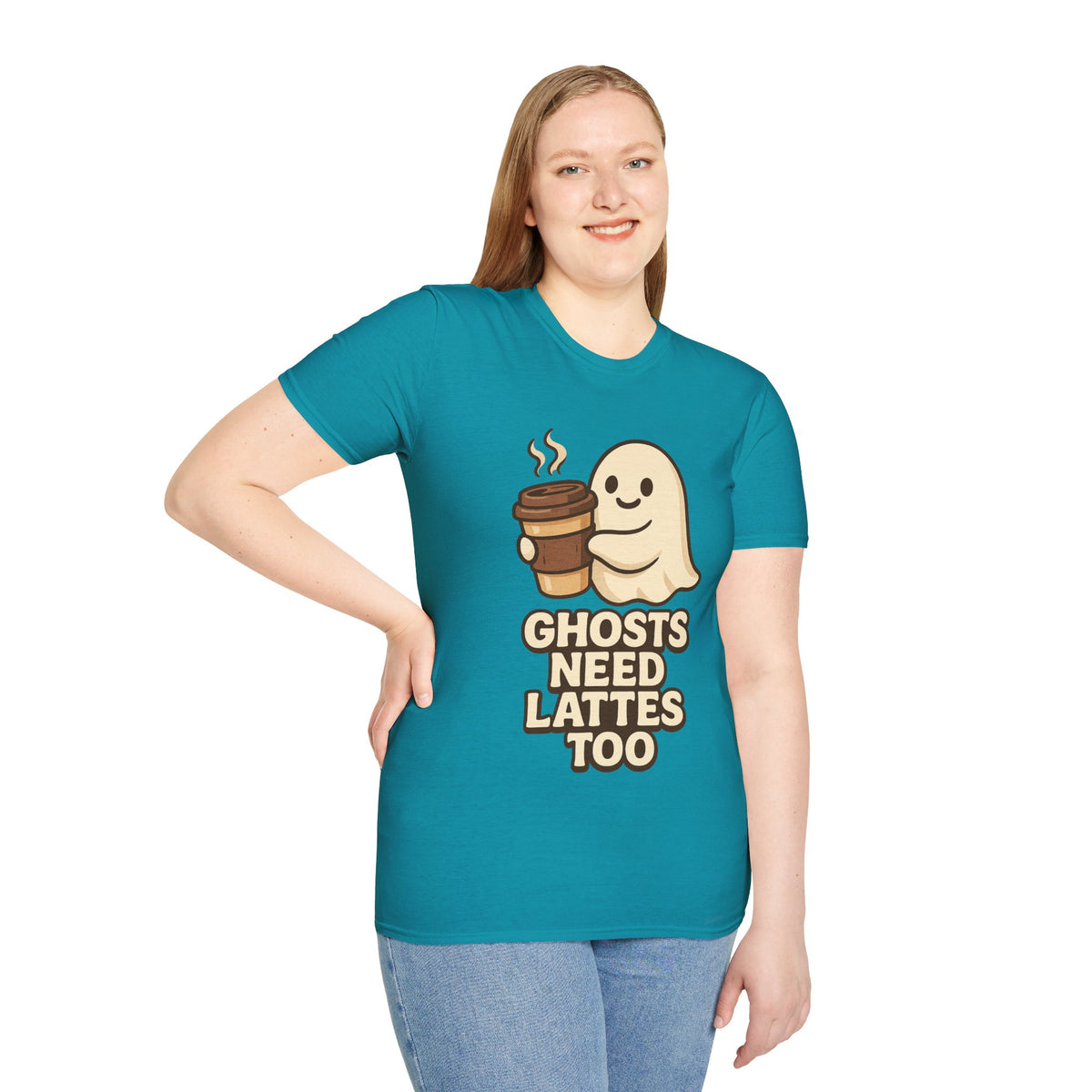 Ghosts Need Lattes Too T-Shirt - Trending Now - August 2026