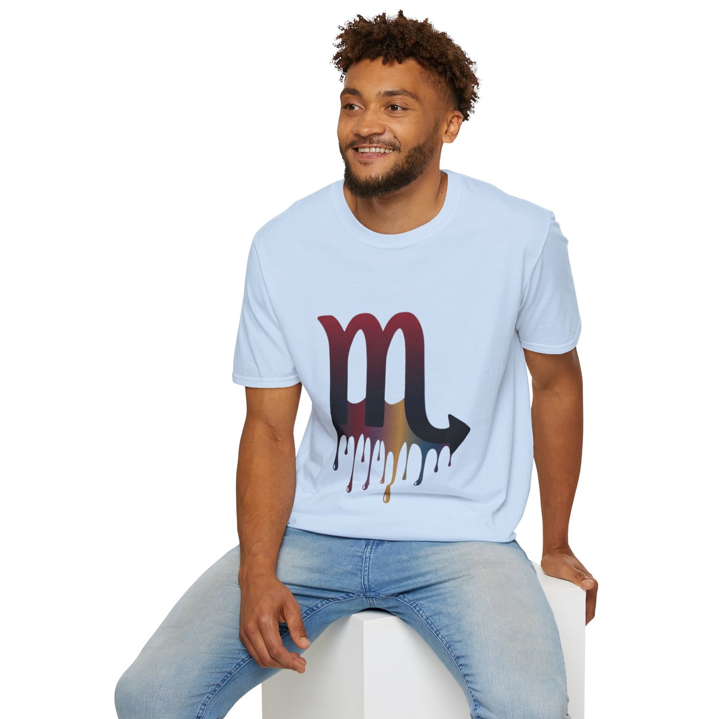 Scorpio Drip Symbol T-Shirt — Zodiac Scorpion Astrology Tee