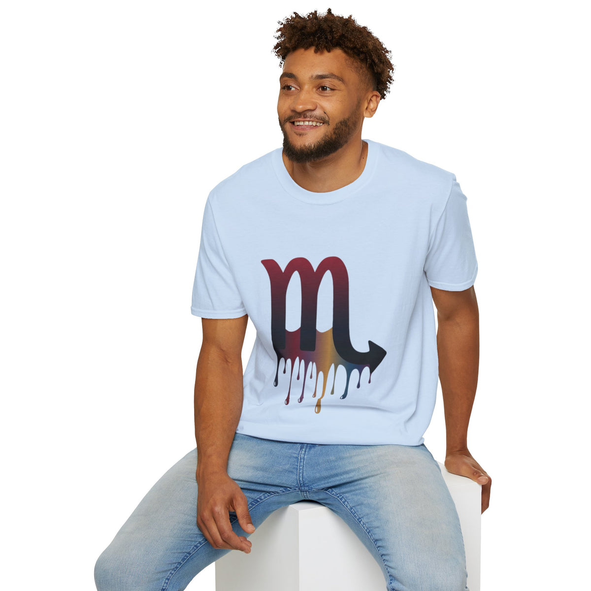 Scorpio Drip Symbol T-Shirt — Zodiac Scorpion Astrology Tee