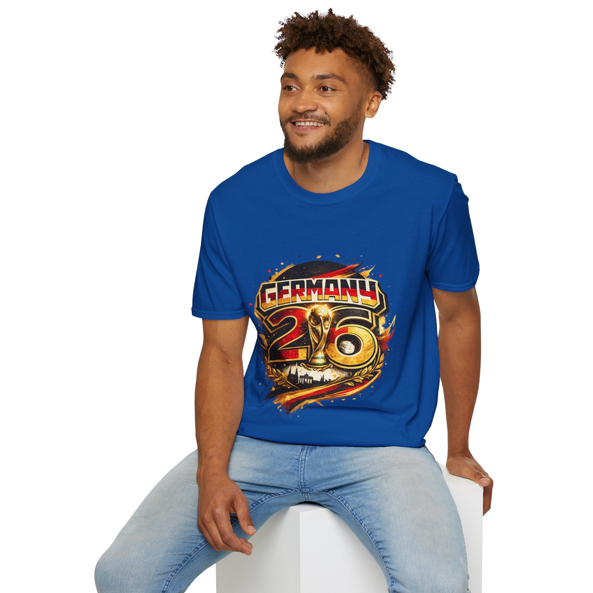 Germany 26 Skull Graphic T‑Shirt — Retro Soccer Fan Tee