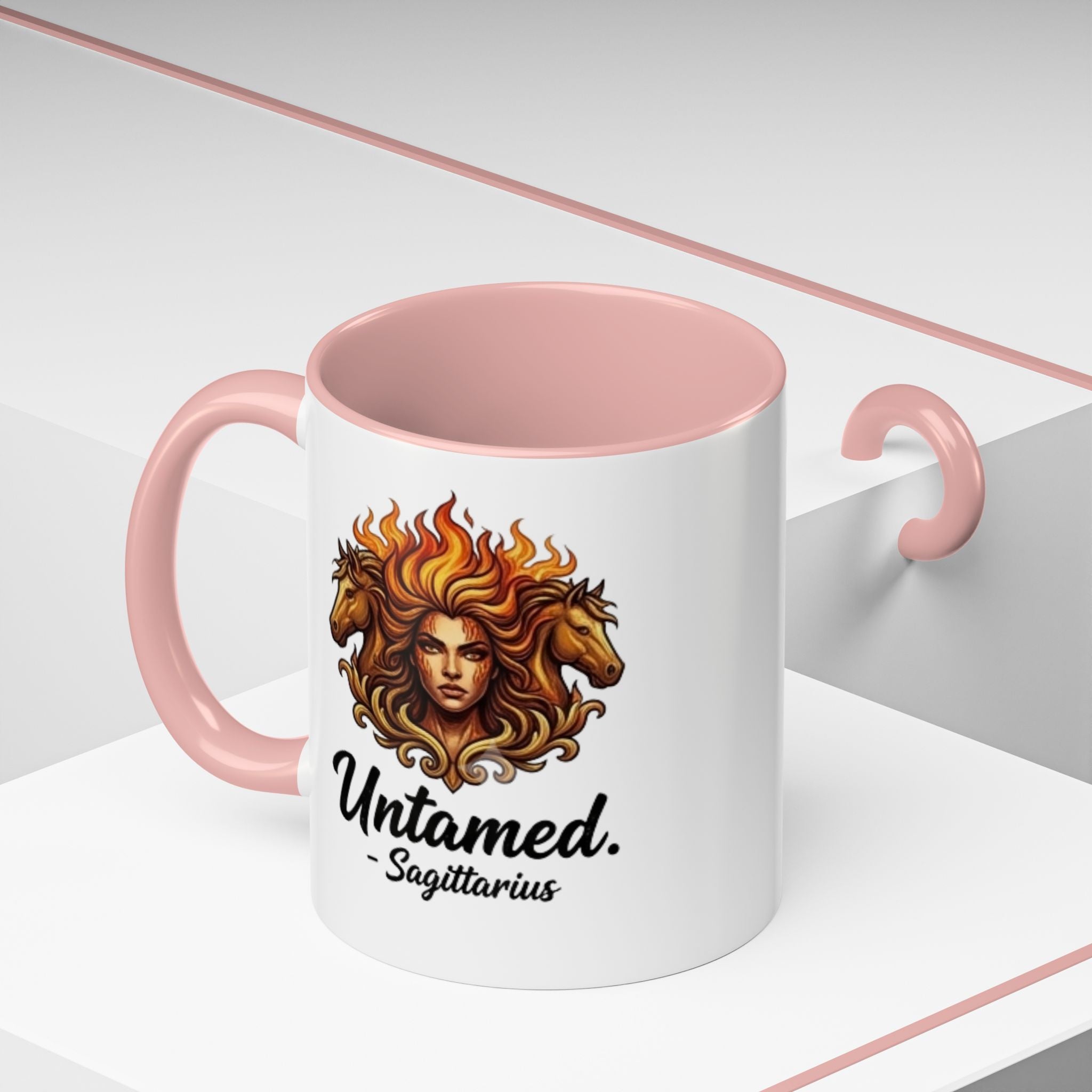 Untamed Sagittarius Accent Coffee Mug – Zodiac Astrology Gift (11/15oz)