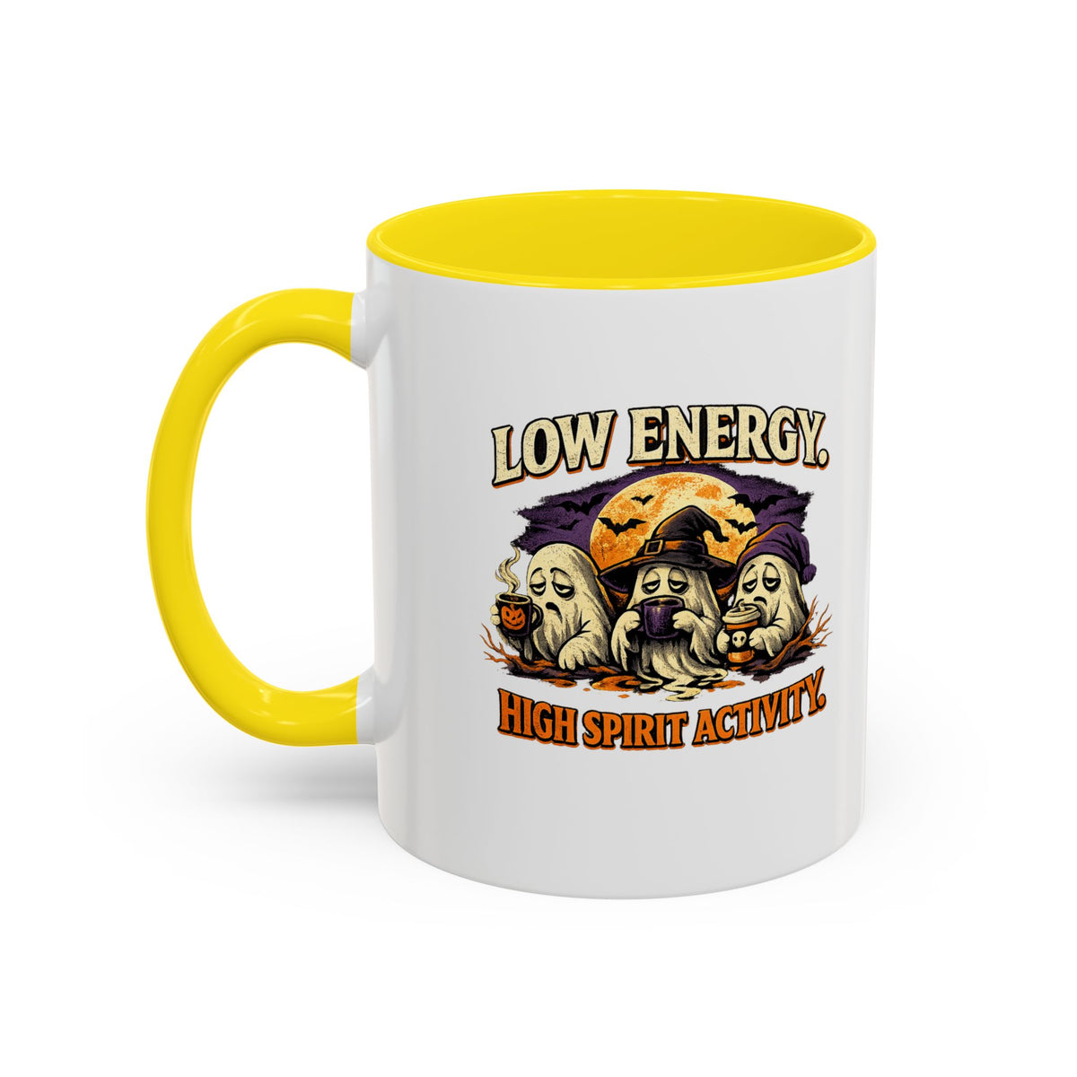 Halloween  Low Energy High Spirit  Accent Coffee Mug