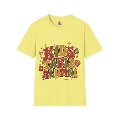 Kids Table Alumni T-Shirt — Retro Holiday Family Dinner Tee