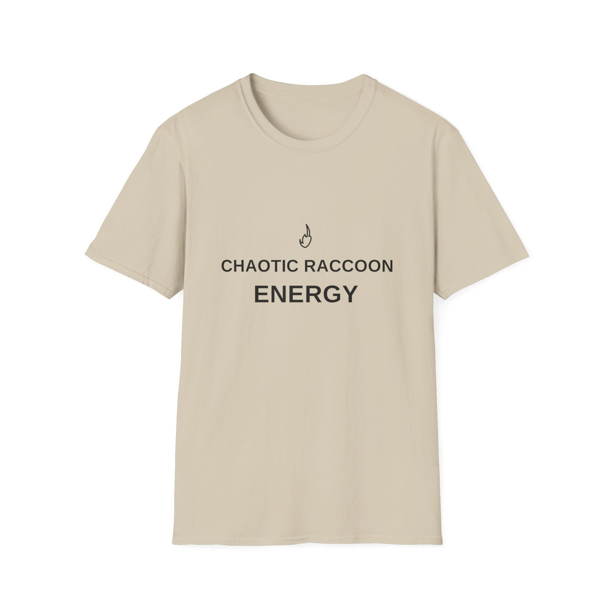 Chaotic Raccoon Energy T-Shirt — Funny Minimal Graphic Tee - Trending Now - August 2026