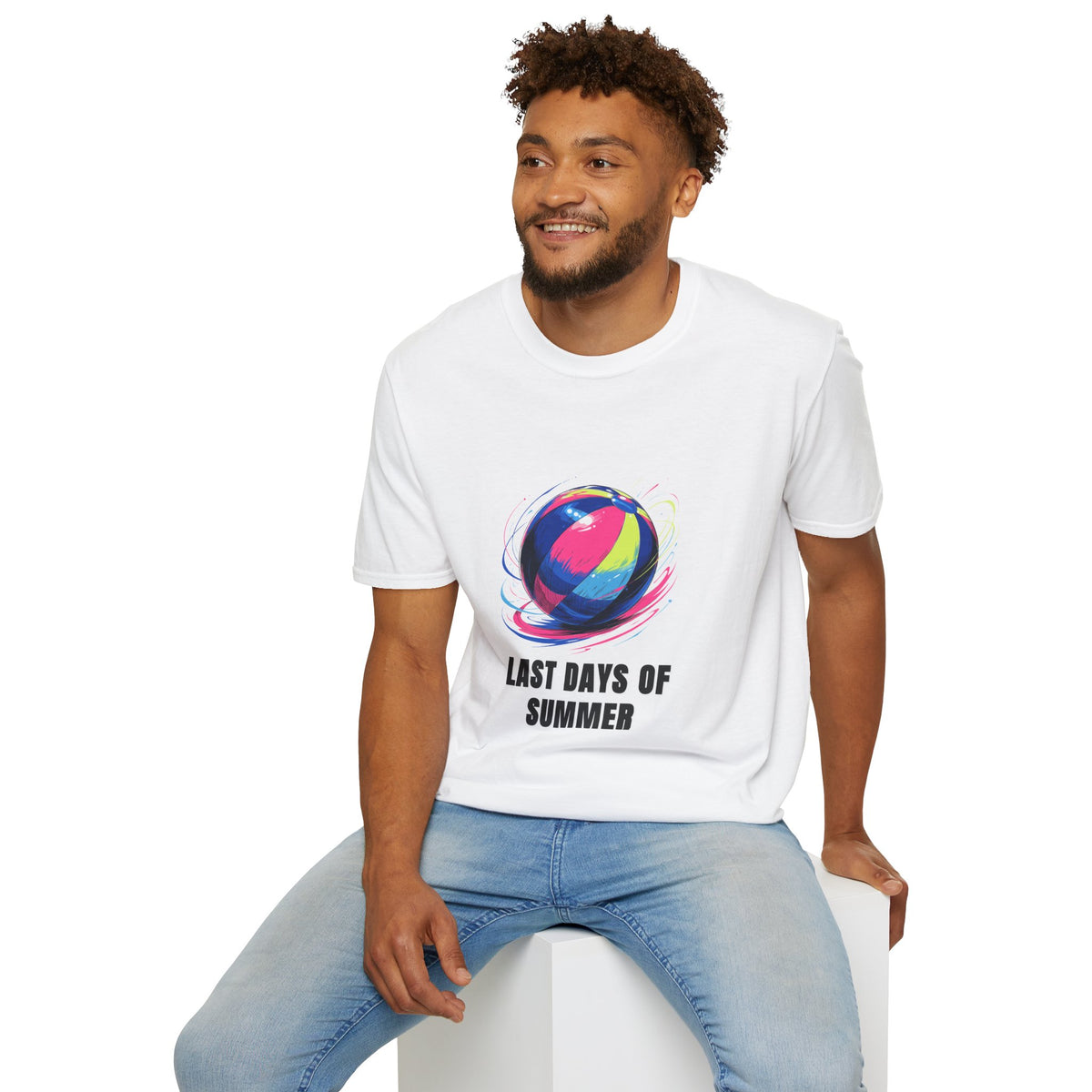 Last Days of Summer T-Shirt — Colorful Beach Ball Graphic Tee - Trending Now - August 2026
