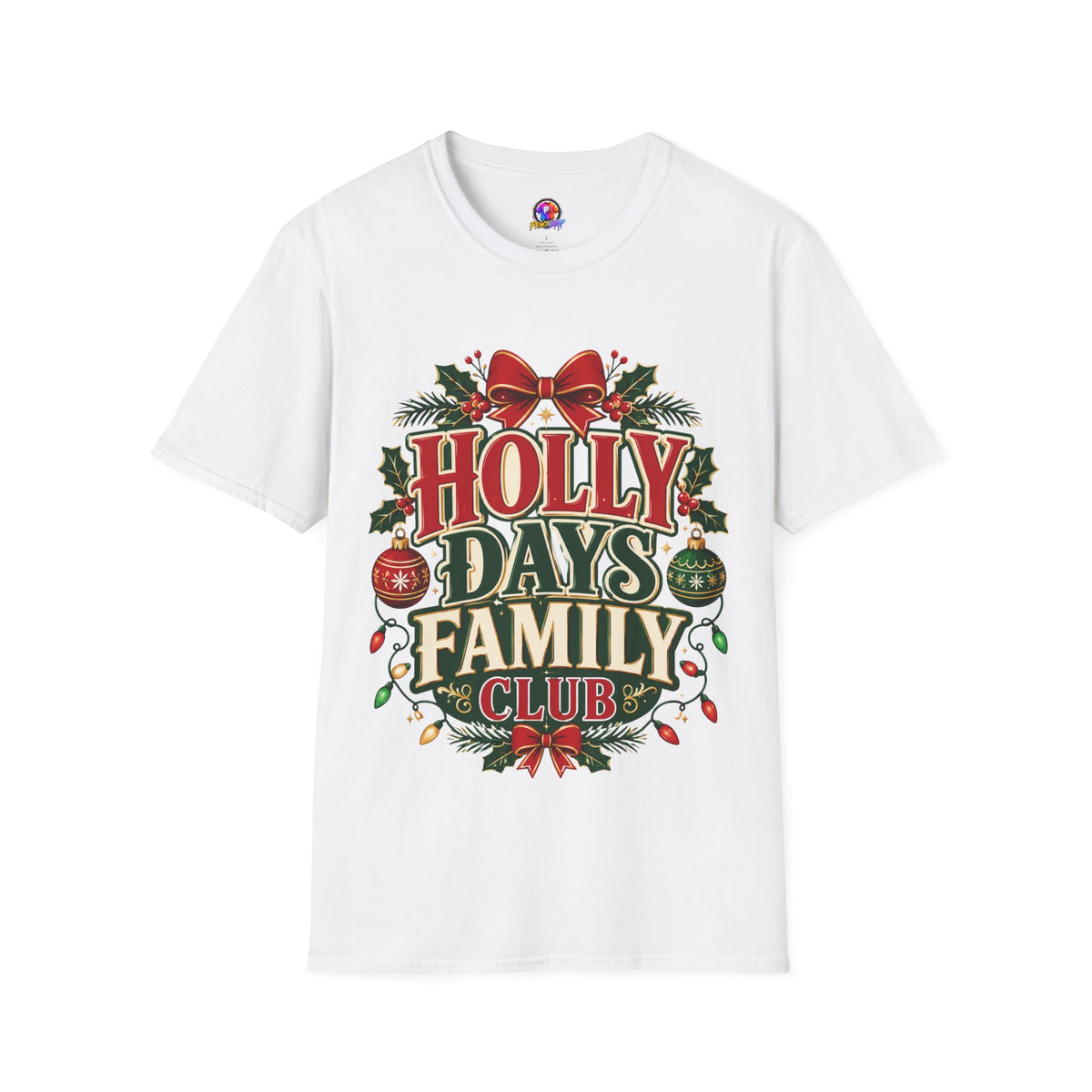 Holly Days Family Club T‑Shirt — Festive Christmas Holiday Tee