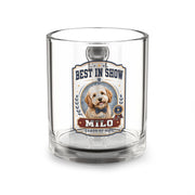 Best in Show Dog Glass Mug — Personalized Milo 10oz Milo Bailey Dog Dad Mom  Glass Mug 10 oz