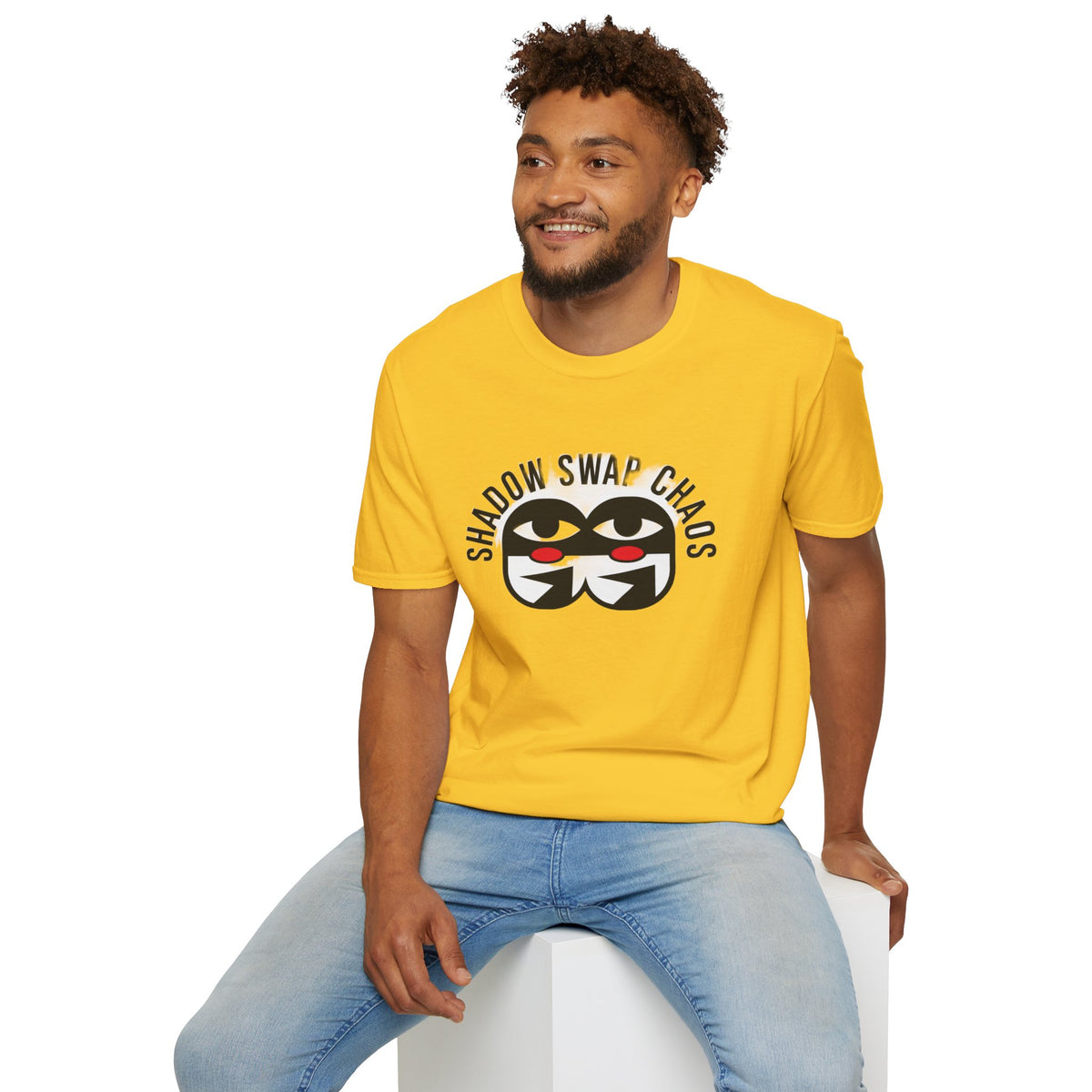 Shadow Swap Chaos T-Shirt — Graphic Anime Mask Tee - Trending Now - August 2026