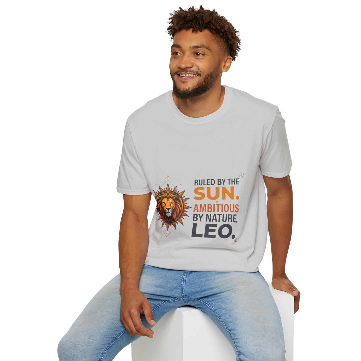 Leo Zodiac T-Shirt — "Ruled by the Sun. Ambitious by Nature. LEO."