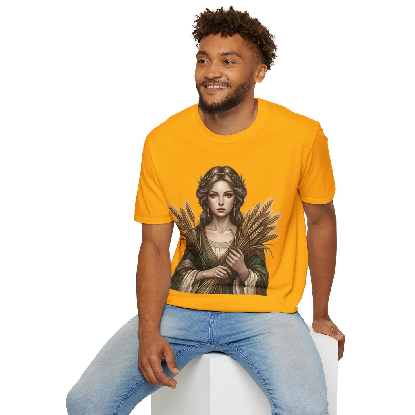 Goddess of Harvest T‑Shirt — Wheat Maiden Graphic Tee