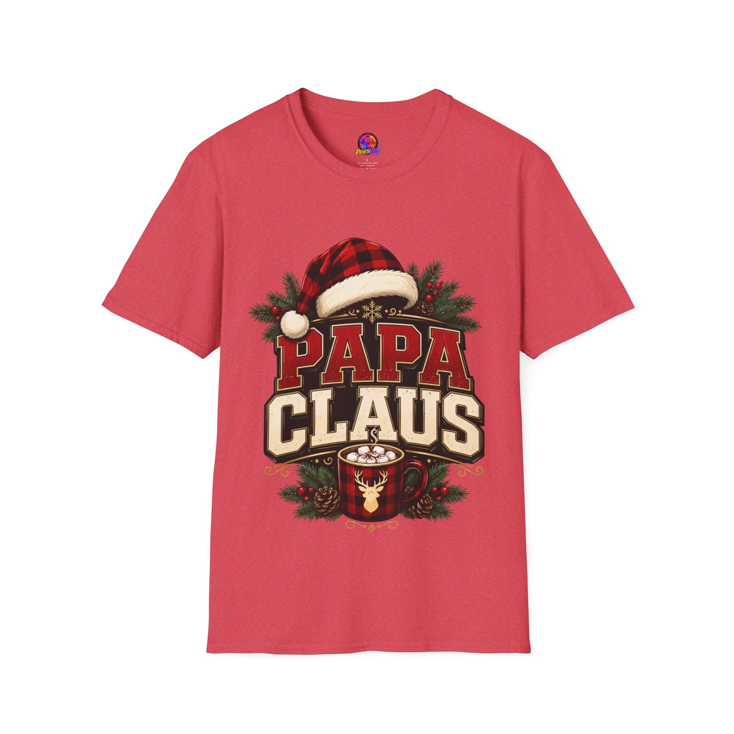 Papa Claus T-Shirt — Festive Holiday Dad Christmas Tee
