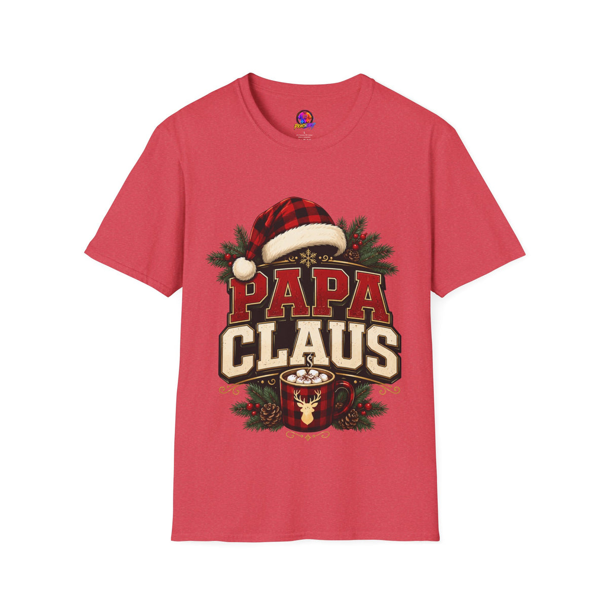 Papa Claus T-Shirt — Festive Holiday Dad Christmas Tee