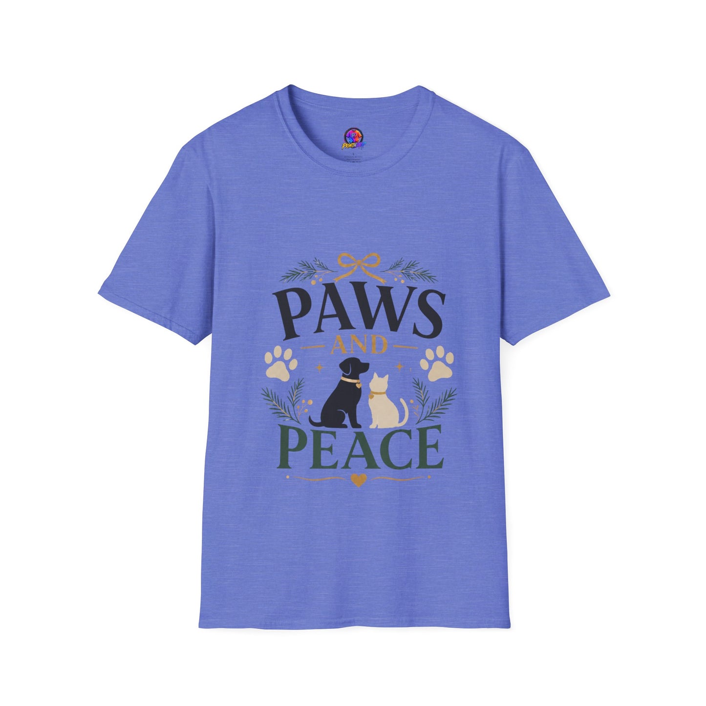 Paws and Peace T-Shirt — Cozy Pet Lover Tee