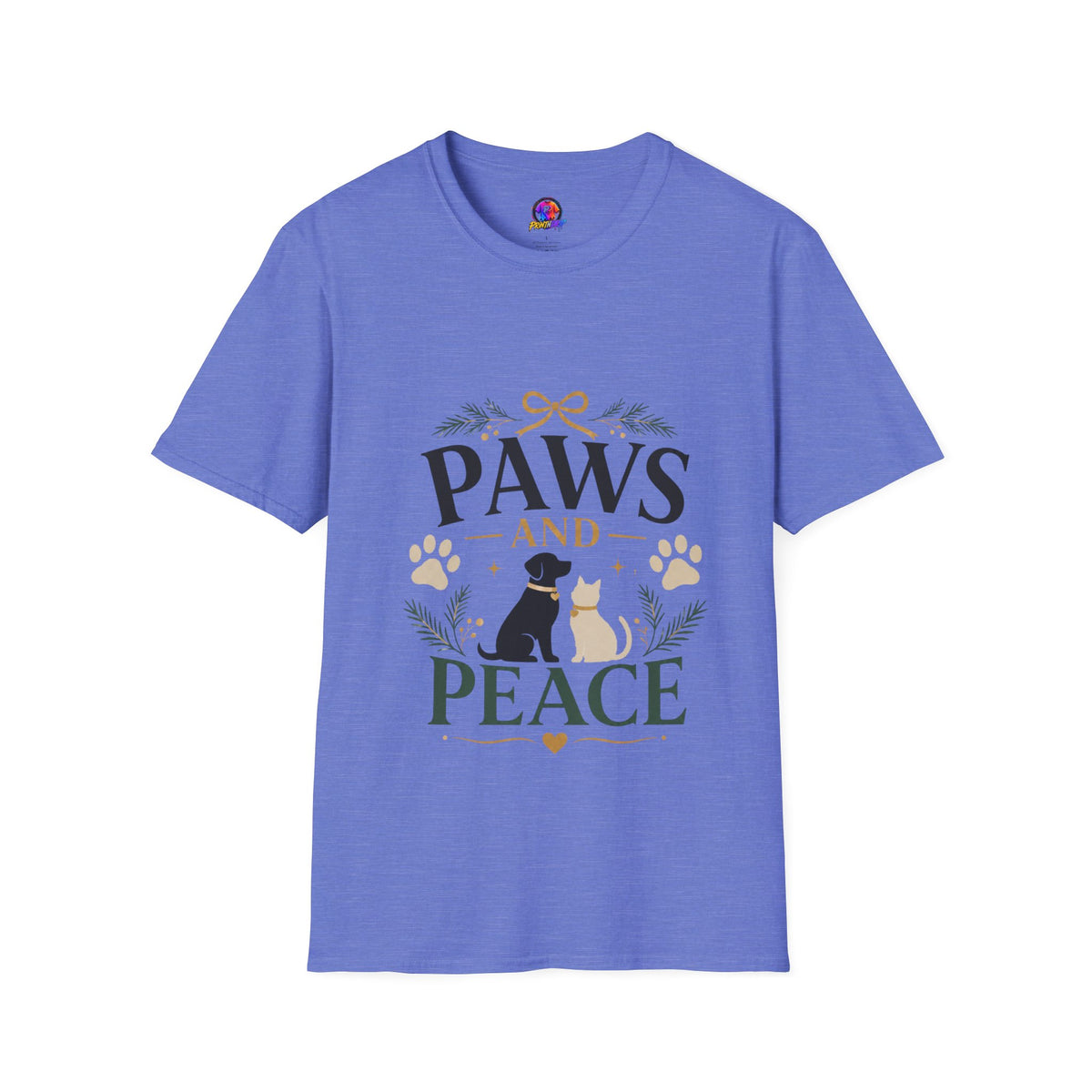 Paws and Peace T-Shirt — Cozy Pet Lover Tee