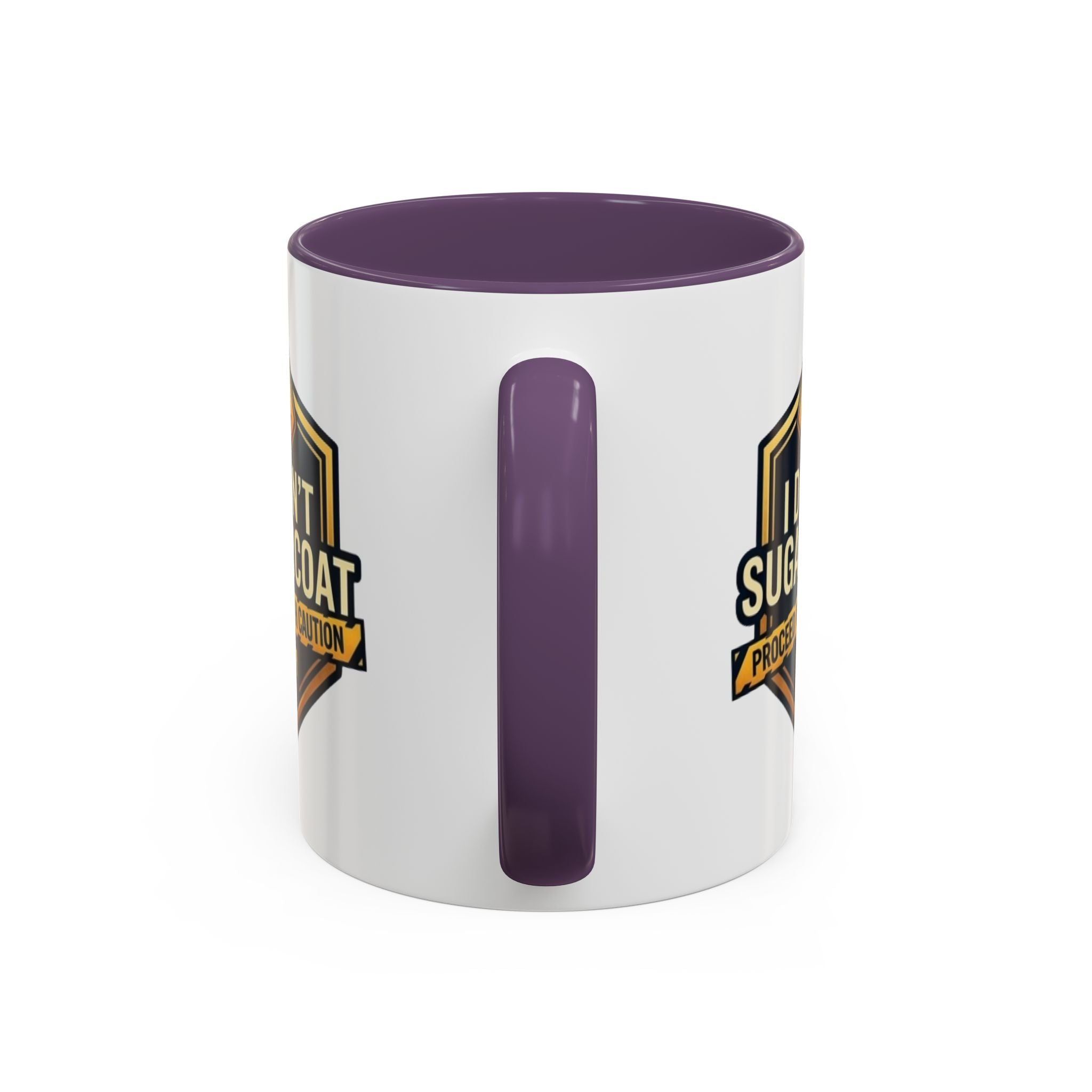 I Don't Sugarcoat Coffee Mug – 'Proceed With Caution' Bold Accent Mug