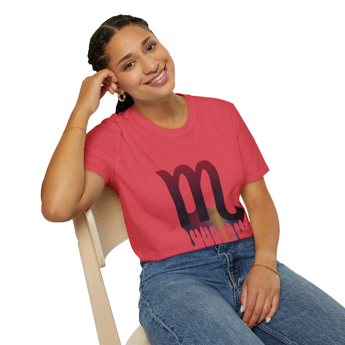 Scorpio Drip Symbol T-Shirt — Zodiac Scorpion Astrology Tee