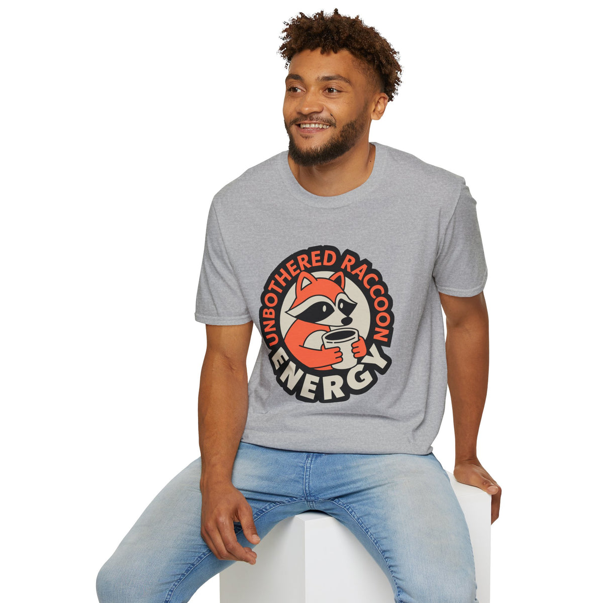T-Shirt — Unbothered Raccoon Graphic Tee (Cozy Lazy Day Shirt) - Trending Now - August 2026