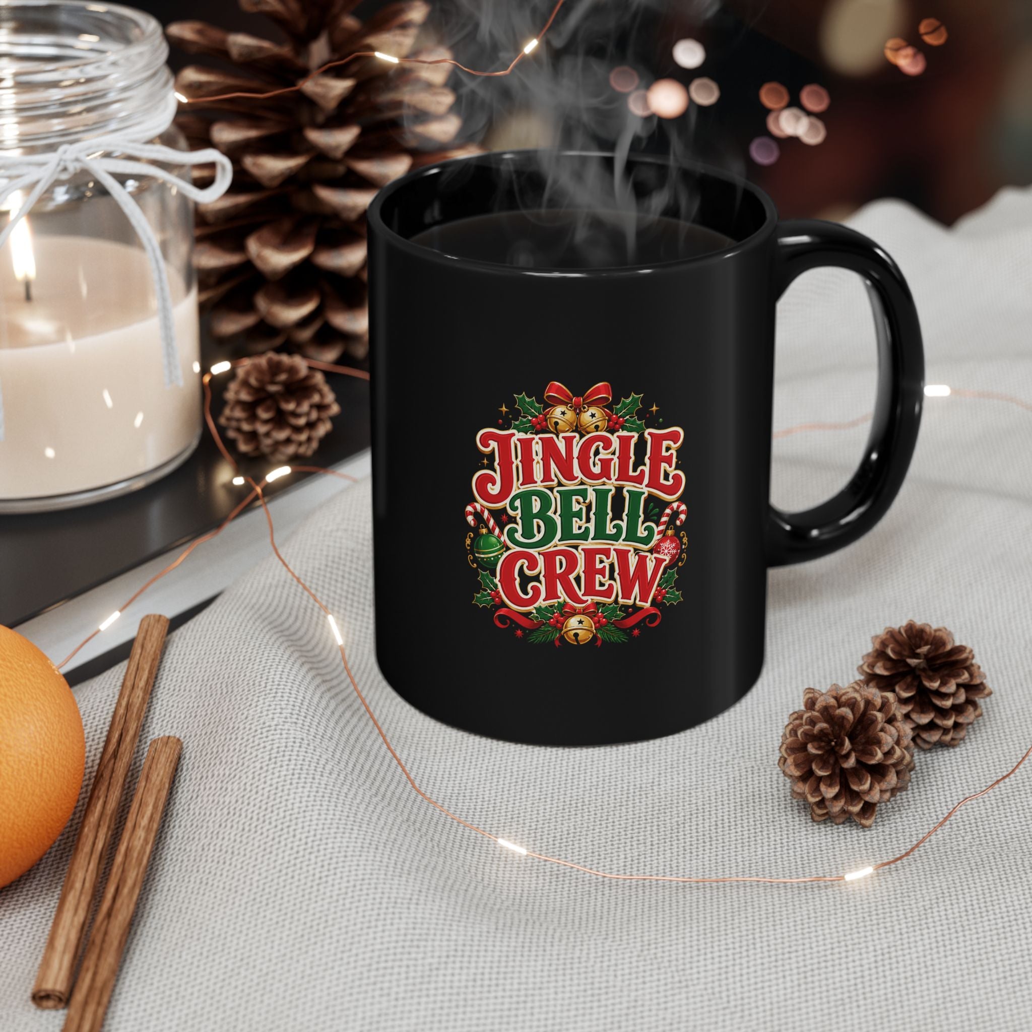Jingle Bell Crew Holiday Mug — Christmas Coffee Cup
