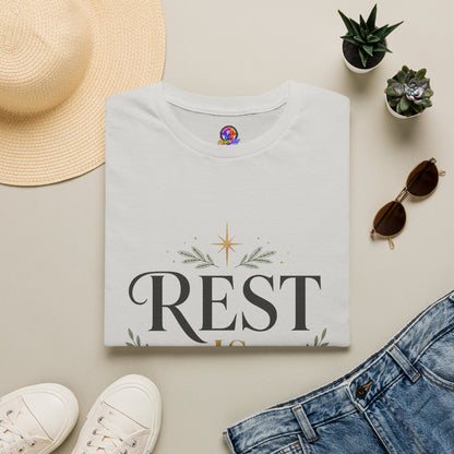 Rest Is Festive T-Shirt — Holiday Cozy Graphic Tee