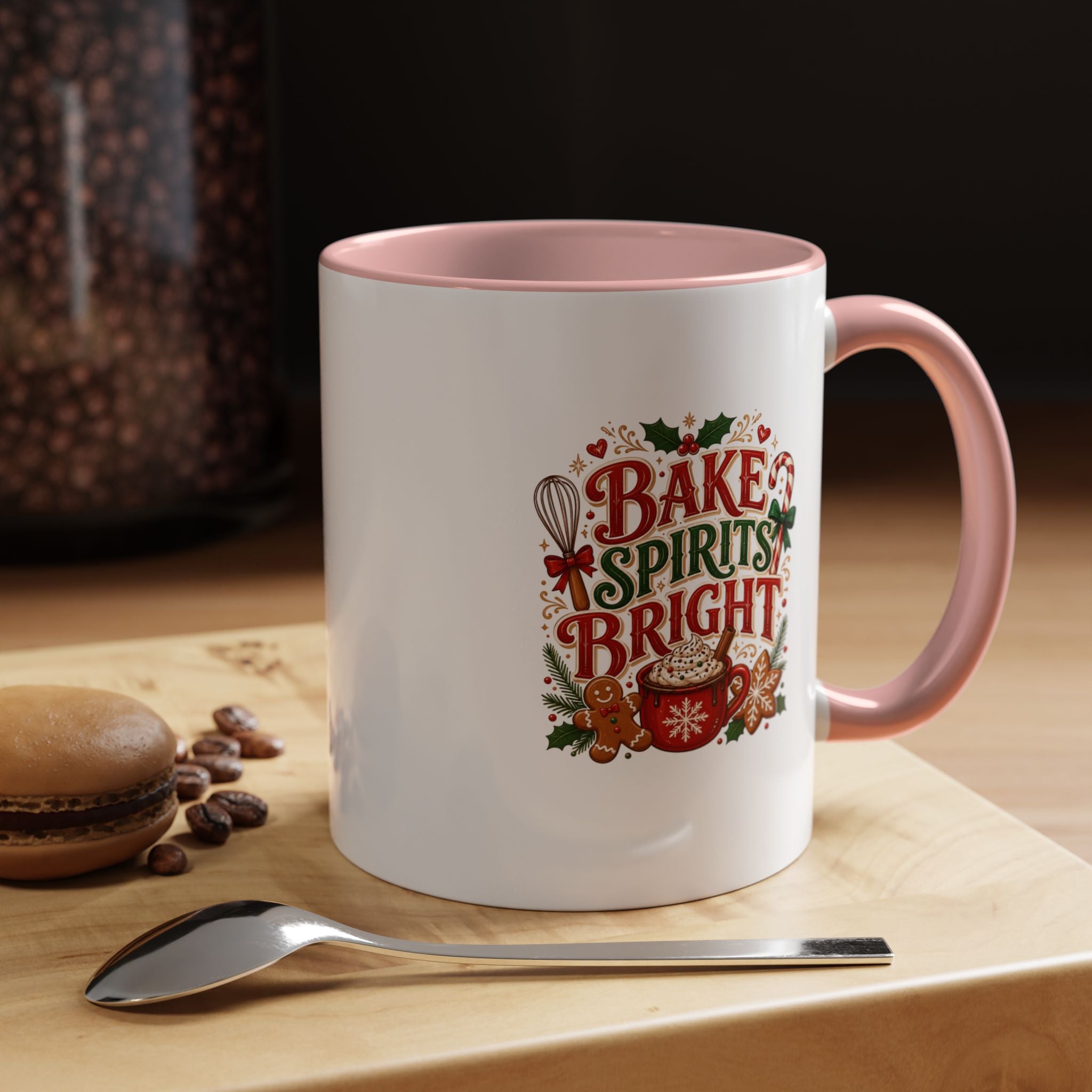 Bake Spirits Bright Coffee Mug — Christmas Baking Holiday Mug