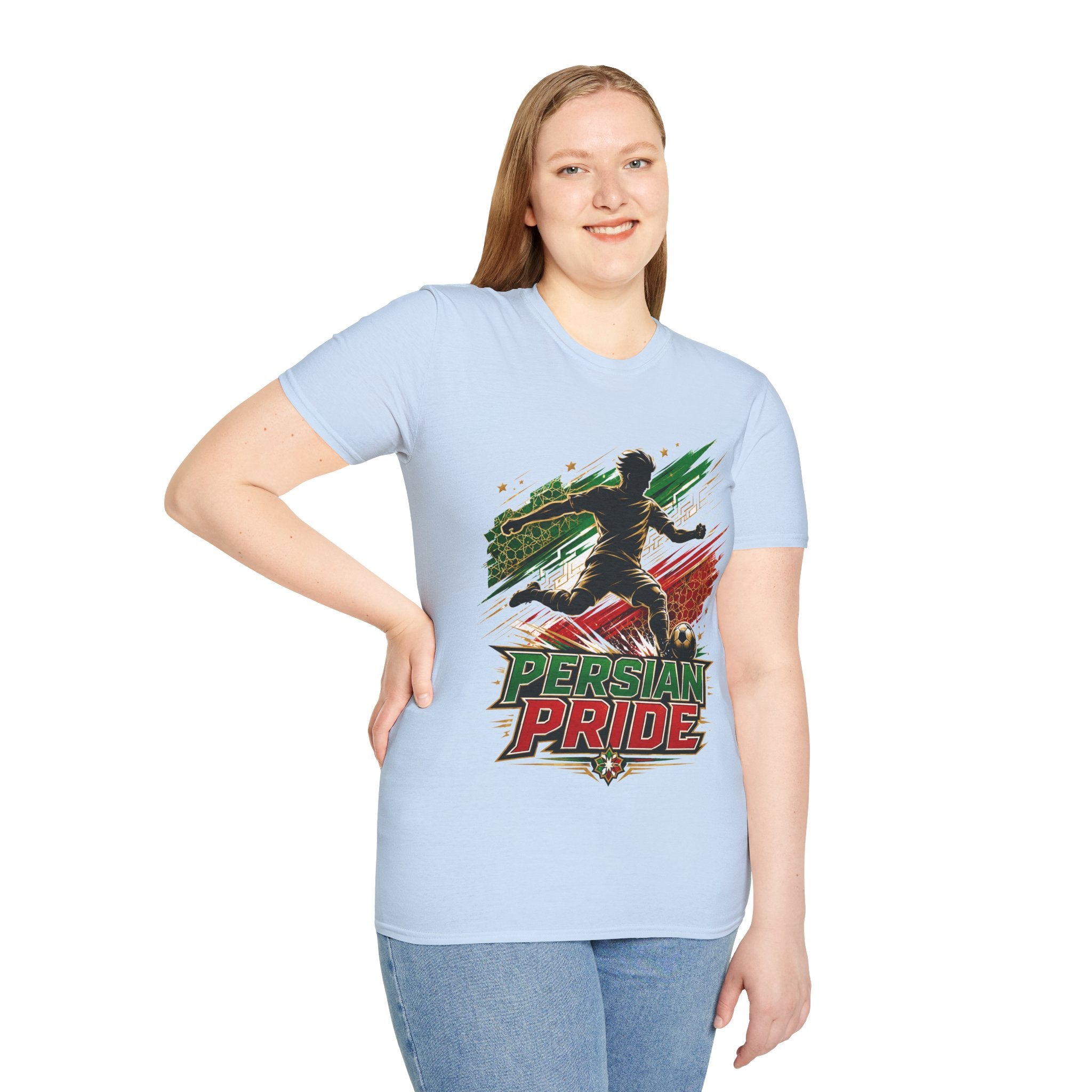 Iran Persian Pride Soccer Tee — Iranian Football Fan T-Shirt