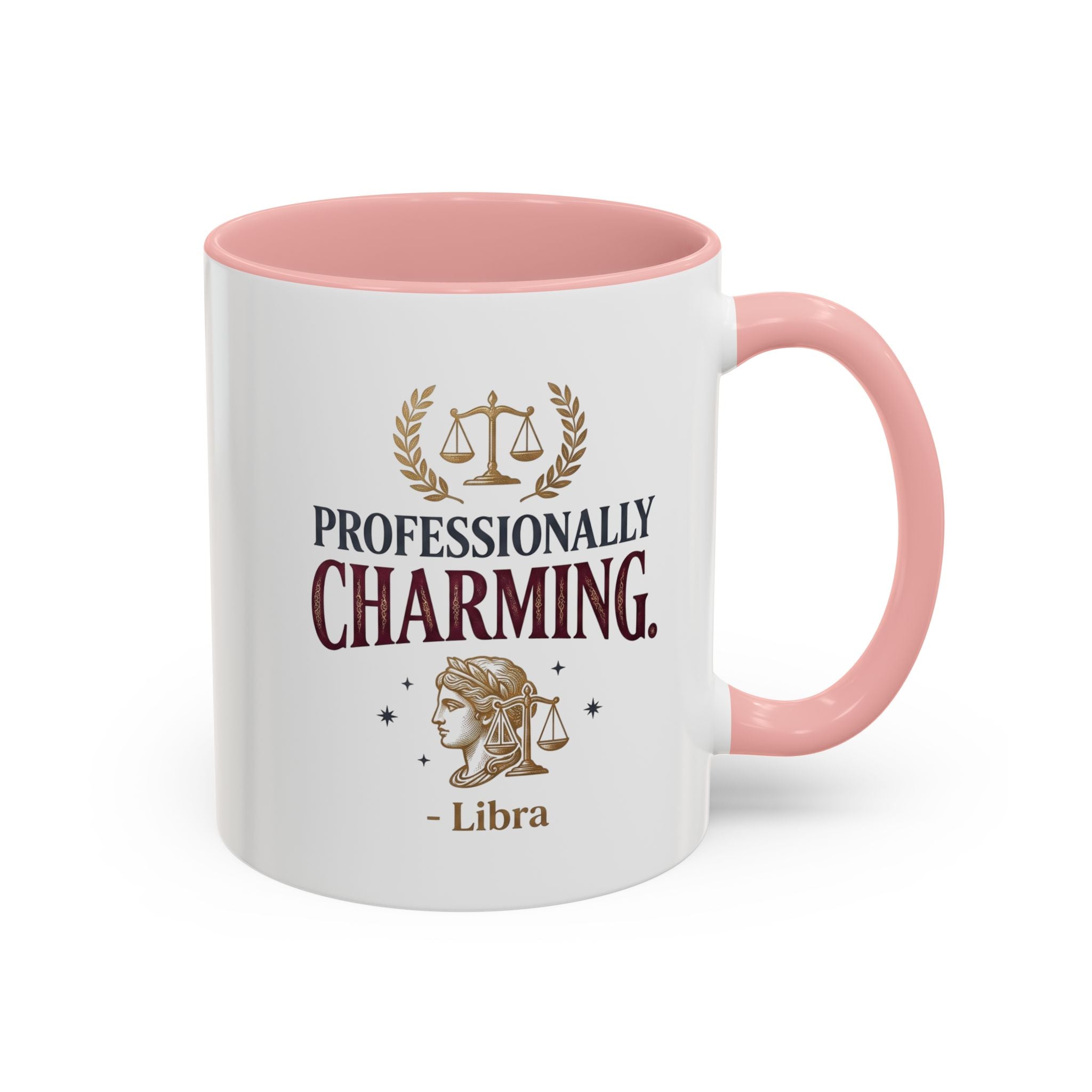 Libra 'Professionally Charming' Accent Coffee Mug — Zodiac Astrology Gift