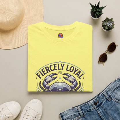 Cancer Zodiac T-Shirt — Fiercely Loyal Crab Design (100% Cancer, Deeply Rooted)
