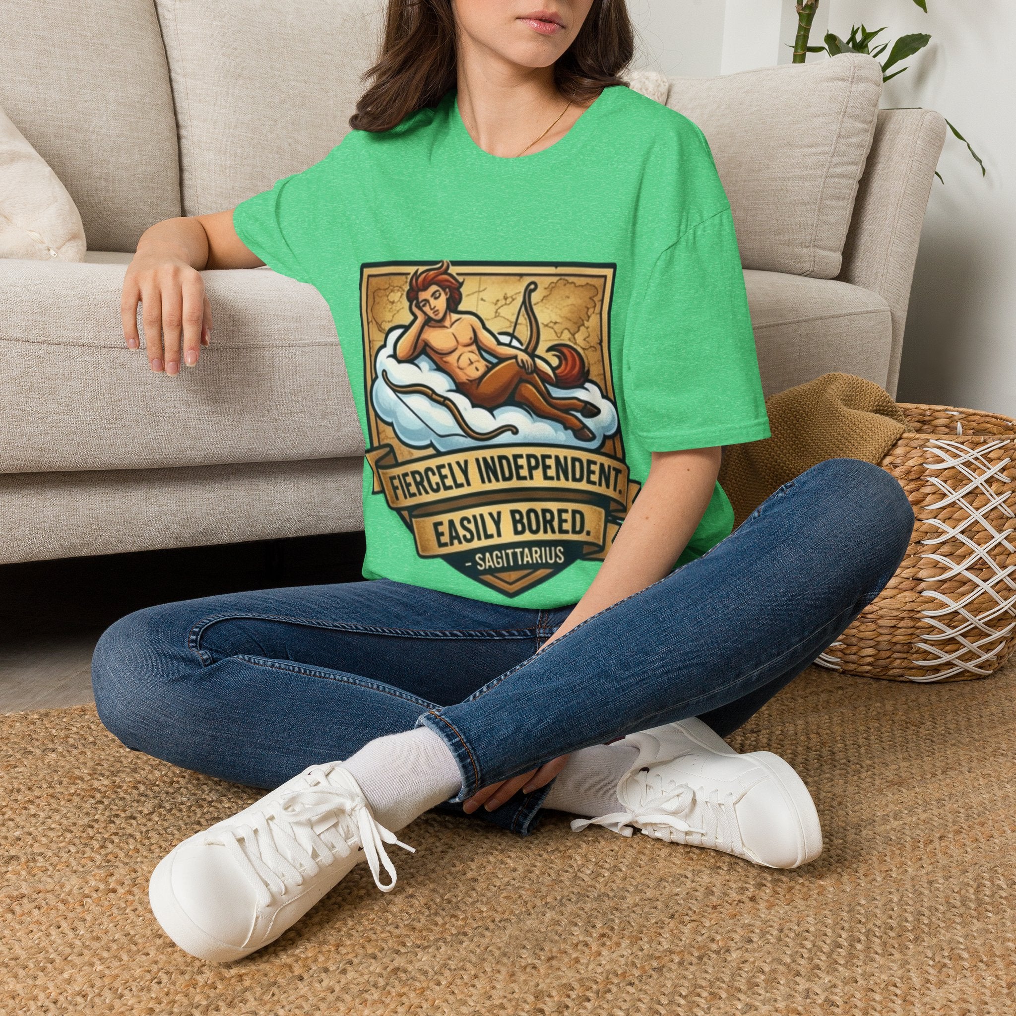 Sagittarius Zodiac T‑Shirt — Fiercely Independent, Easily Bored Astrology Tee