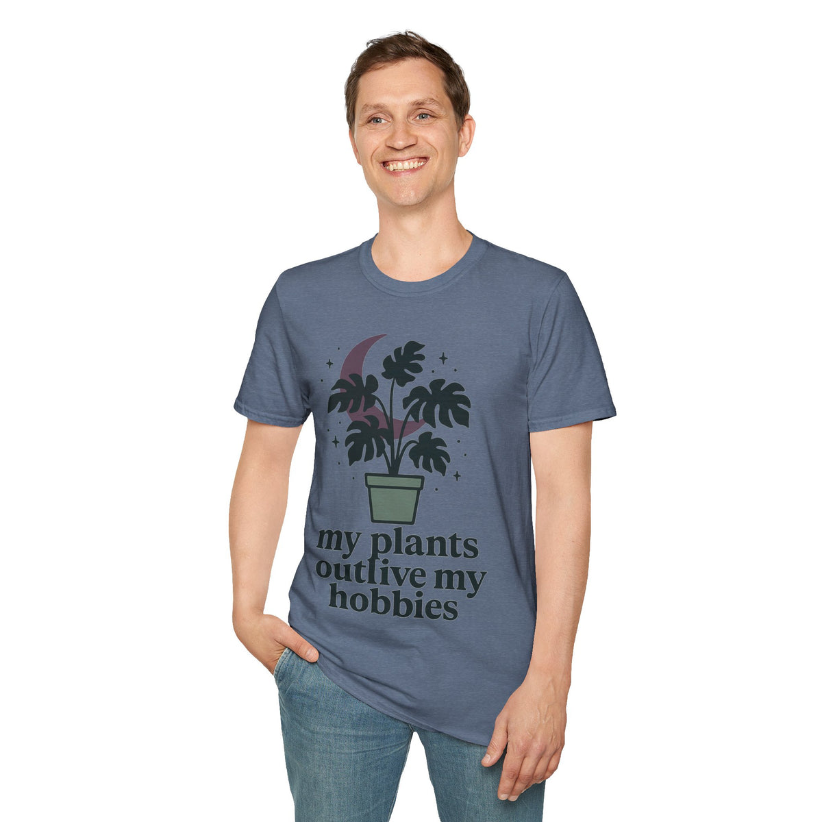 Botanical Moon Plant T-Shirt — “Plants Make Me Happy” Graphic Tee - Trending Now - September 2026