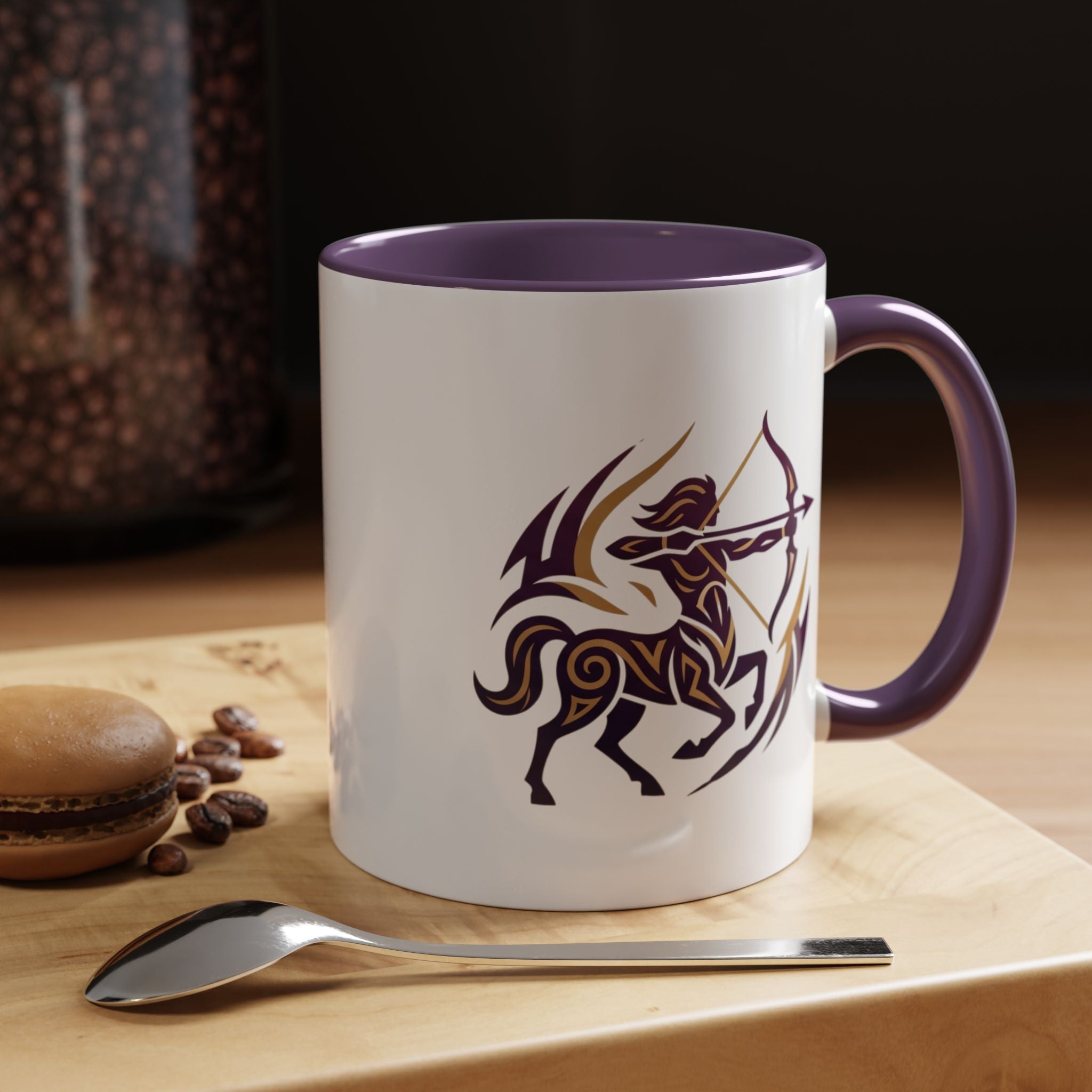 Sagittarius Zodiac Coffee Mug — Archer Centaur Astrology Accent Mug