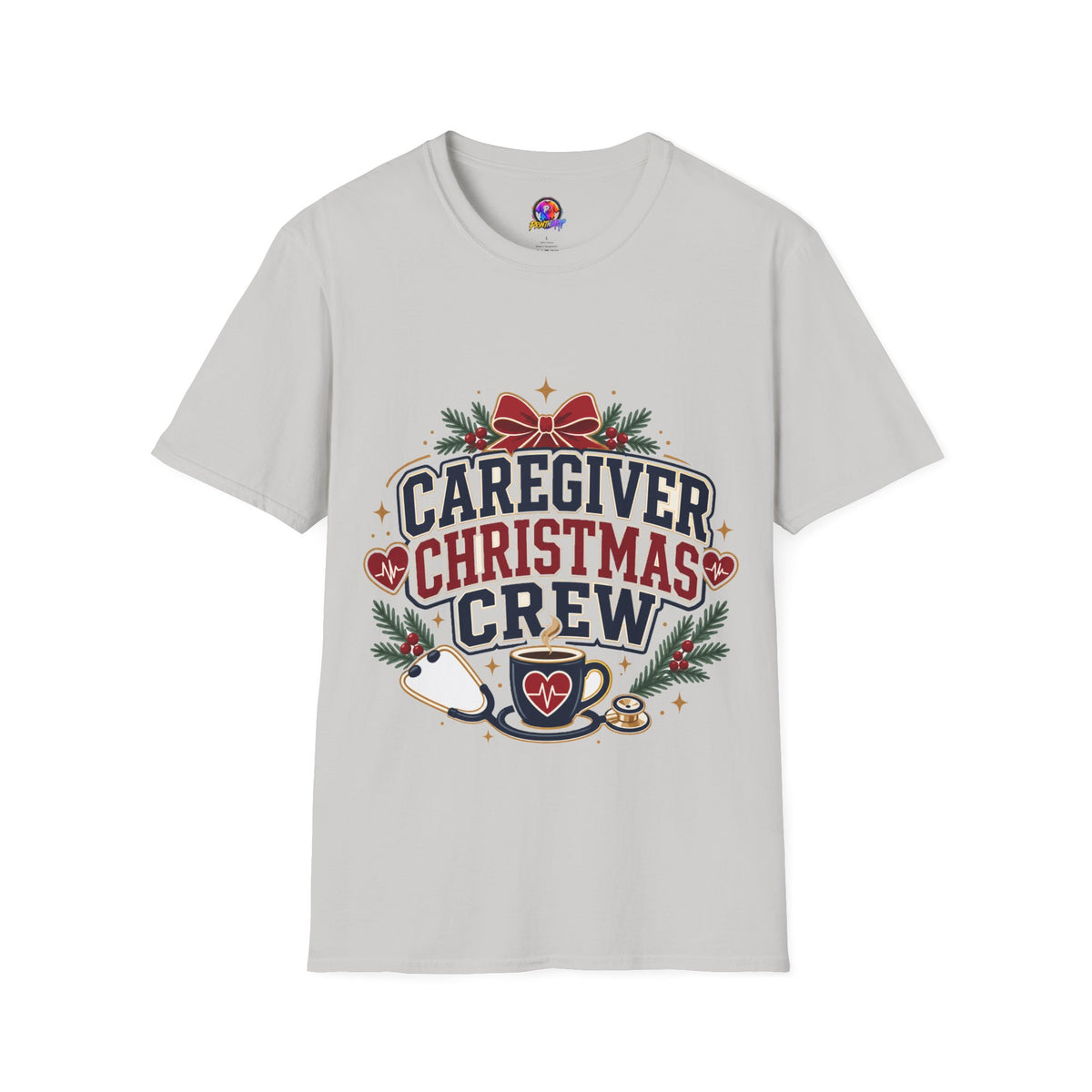 Caregiver Christmas Crew T-Shirt — Holiday Nurse & Caregiver Gift