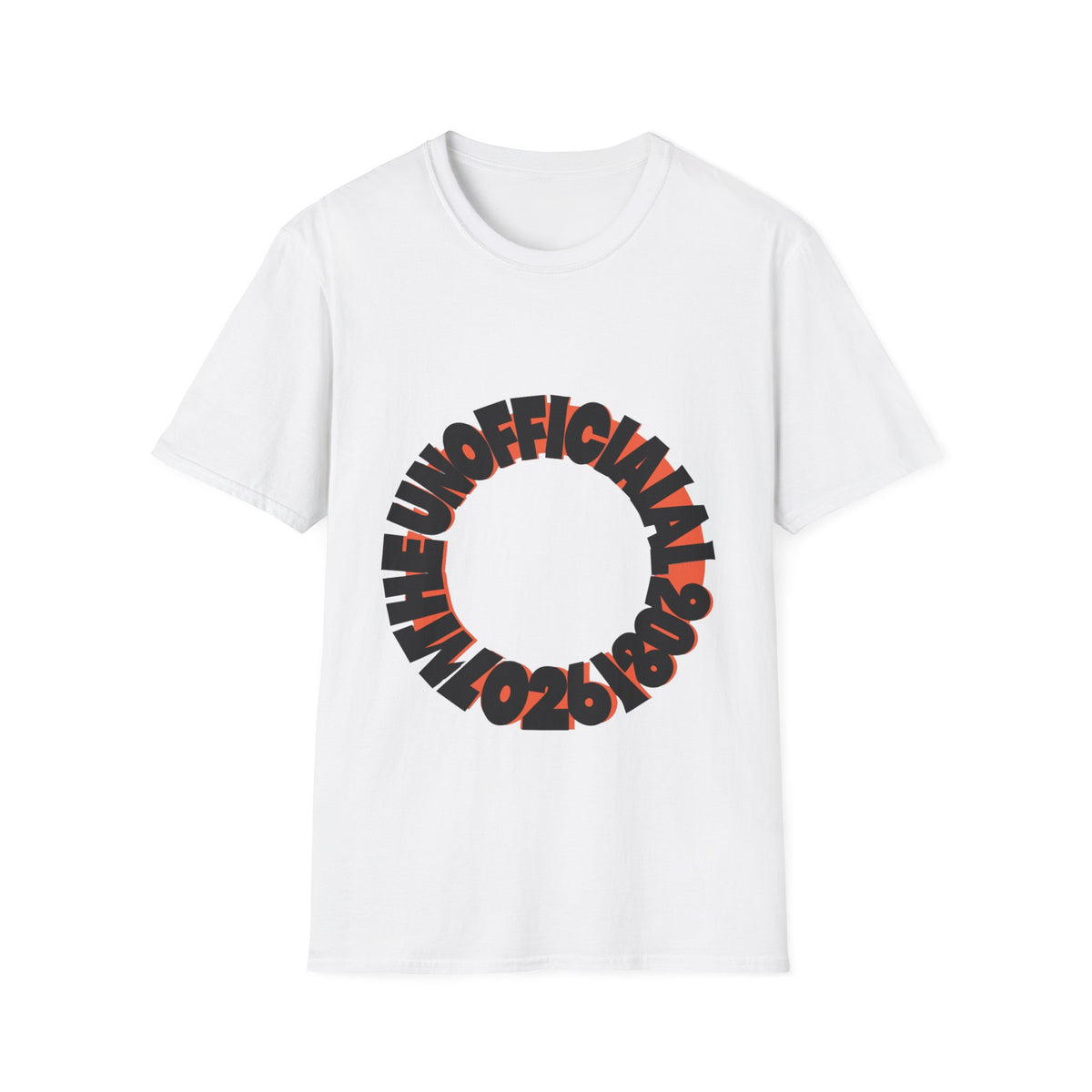 The Unofficial 2026 Retro Circular Tee - Bold Slogan Streetwear Graphic T-Shirt - Trending Now - September 2026