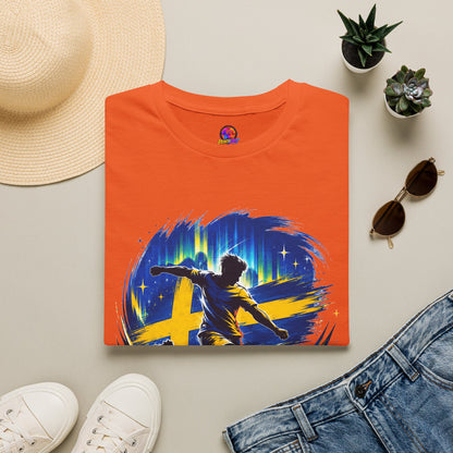 Sweden Nordic Thunder Soccer T-Shirt — Sweden Football Fan Tee