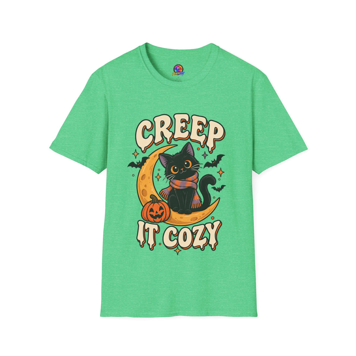 Creep It Cozy Halloween Cat T-Shirt