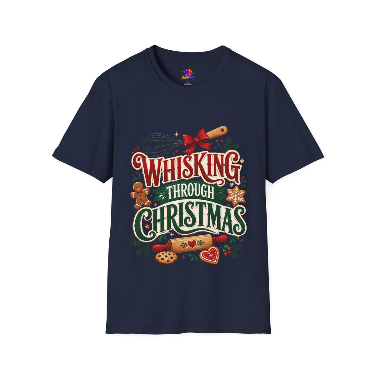Christmas Baking T‑Shirt — "Whisking Through Christmas" Holiday Tee