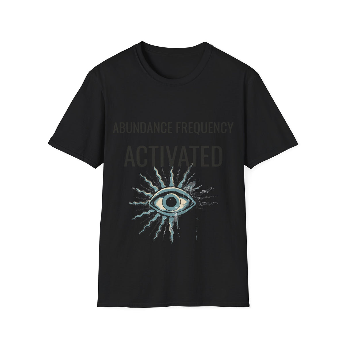 Abundance Frequency Activated Evil Eye Tee - Spiritual Manifestation Graphic T-Shirt - Trending Now - September 2026