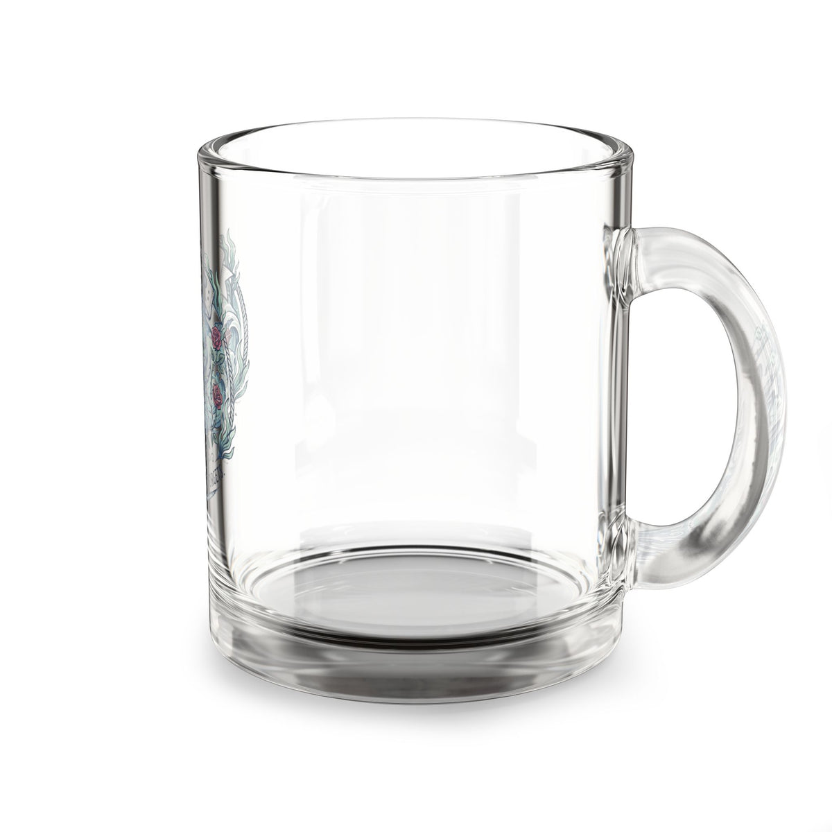 Cancer Zodiac Glass Mug — 10oz Crab Horoscope Design, "I Forgive But My Memory Never Forgets"