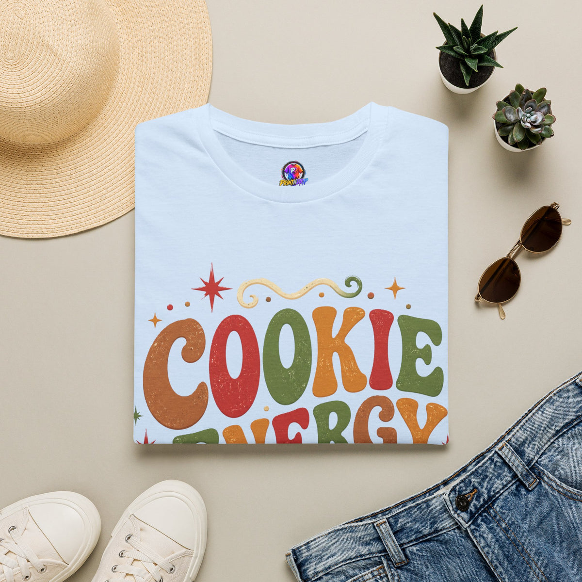 Cookie Energy Only T-Shirt — Festive Gingerbread Holiday Tee